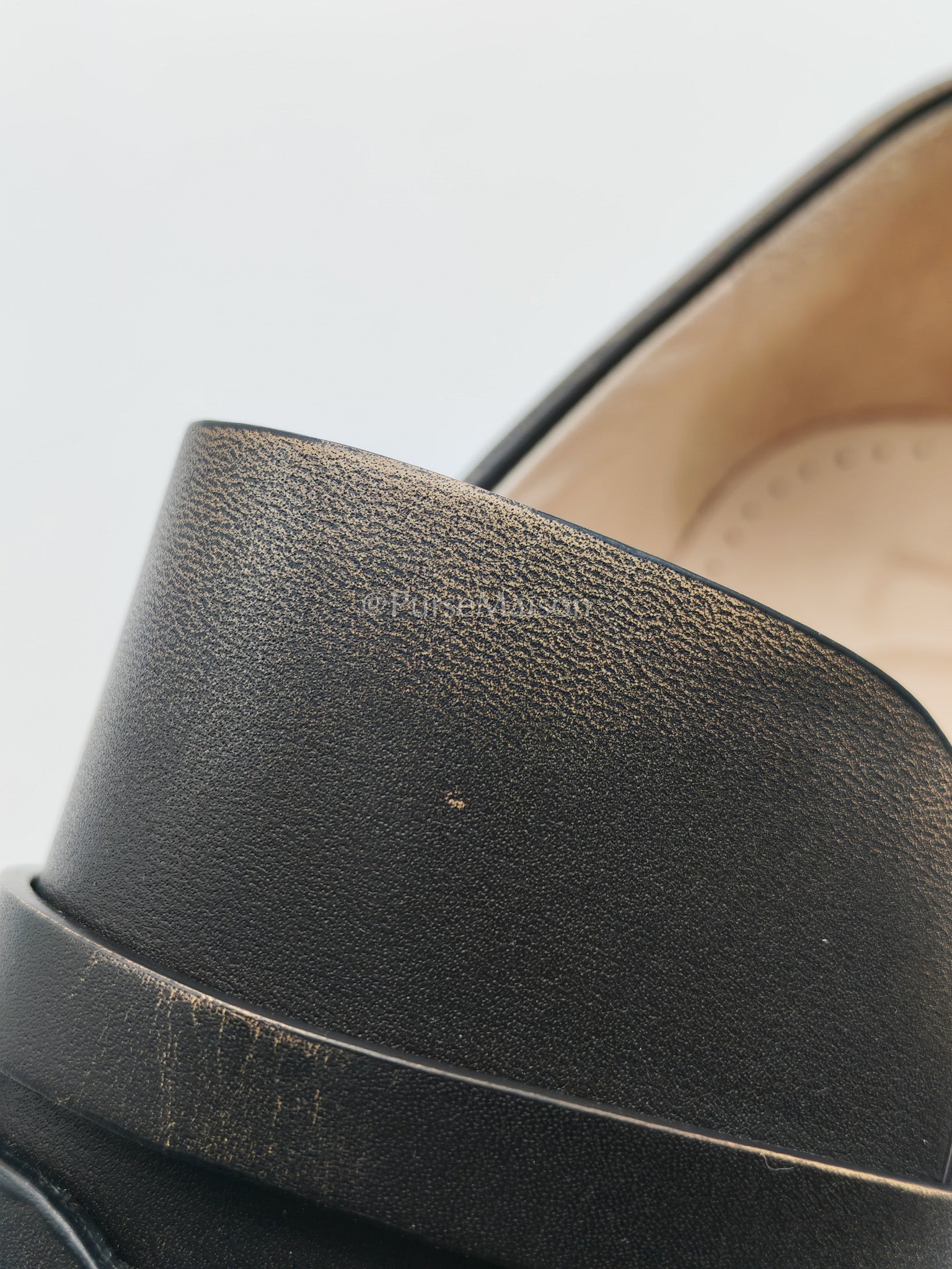 Blaze Leather Loafer Size (7 US/37 EU/23.5 cm) | Purse Maison Luxury Bags Shop