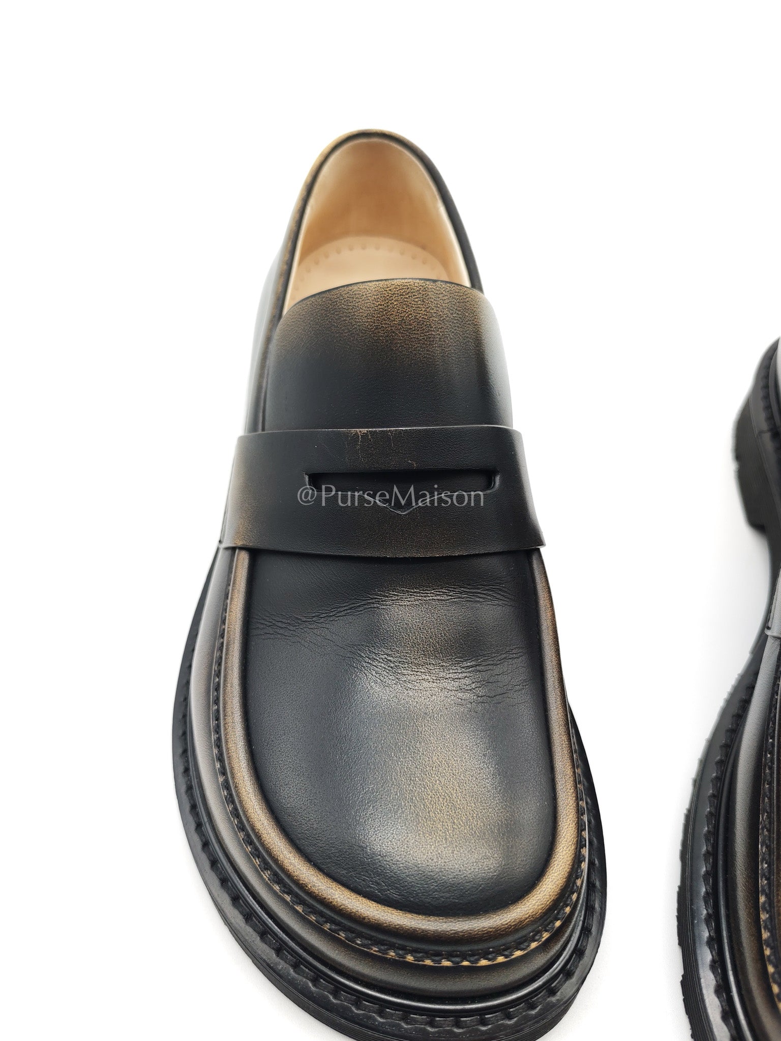 Blaze Leather Loafer Size (7 US/37 EU/23.5 cm) | Purse Maison Luxury Bags Shop