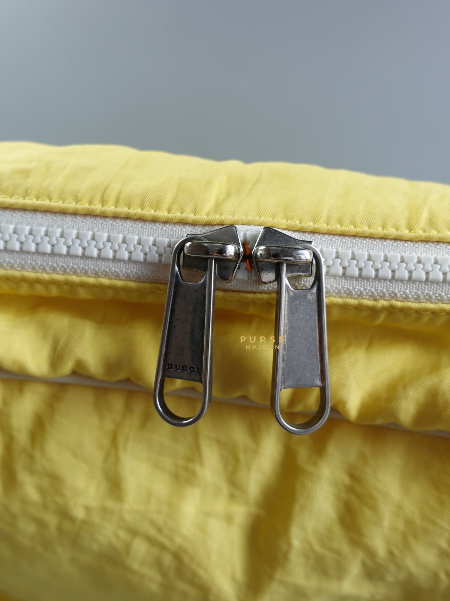 Blind for Love Interlocking GG Logo Yellow Backpack | Purse Maison Luxury Bags Shop