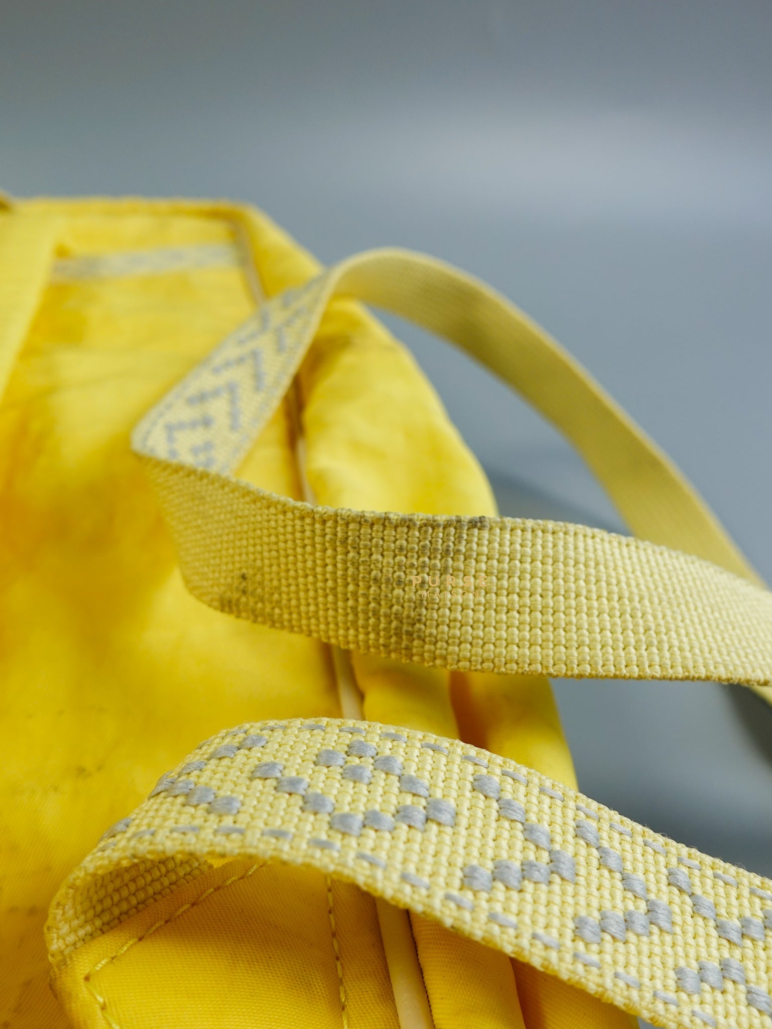 Blind for Love Interlocking GG Logo Yellow Backpack | Purse Maison Luxury Bags Shop
