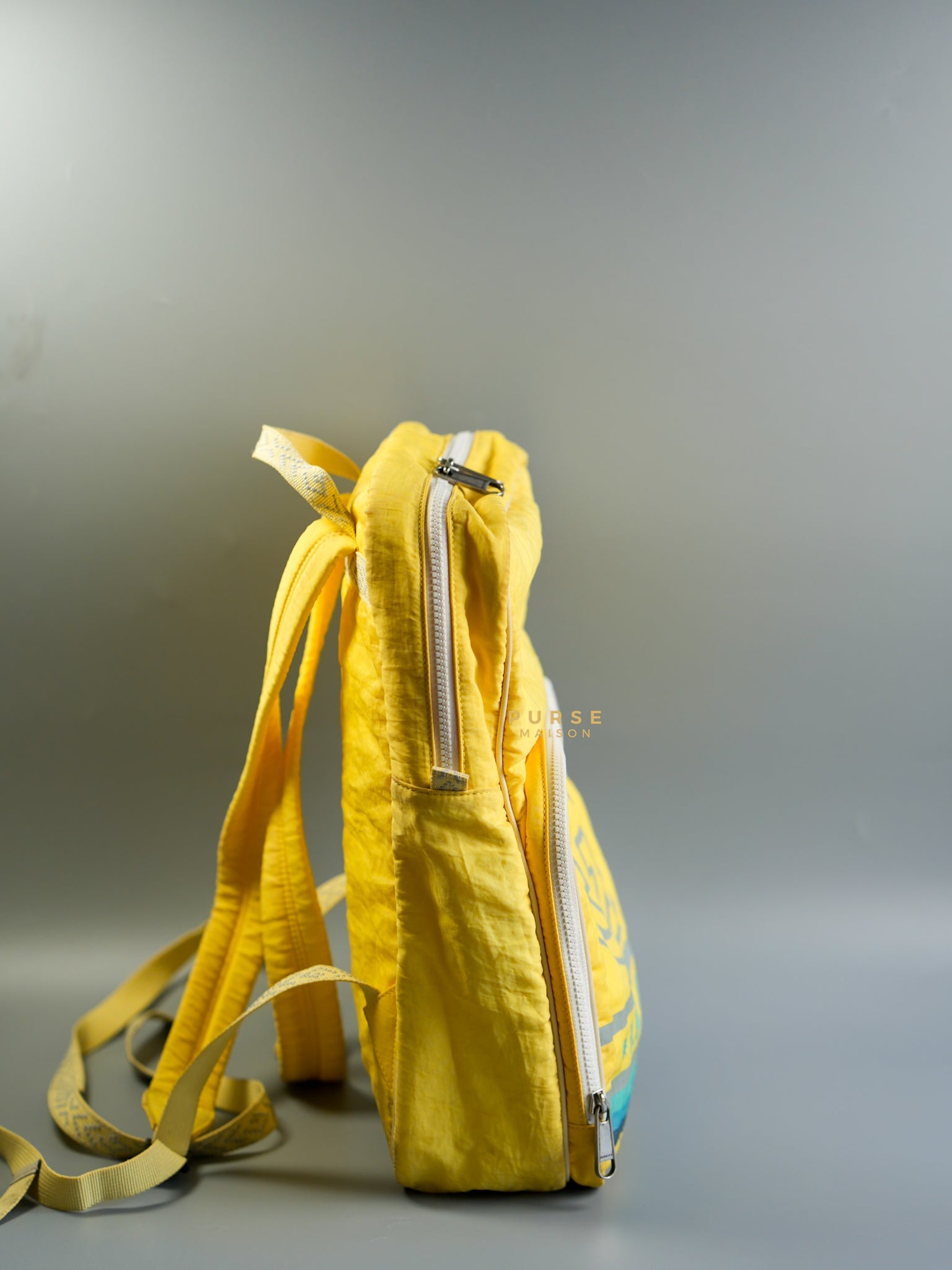 Blind for Love Interlocking GG Logo Yellow Backpack | Purse Maison Luxury Bags Shop