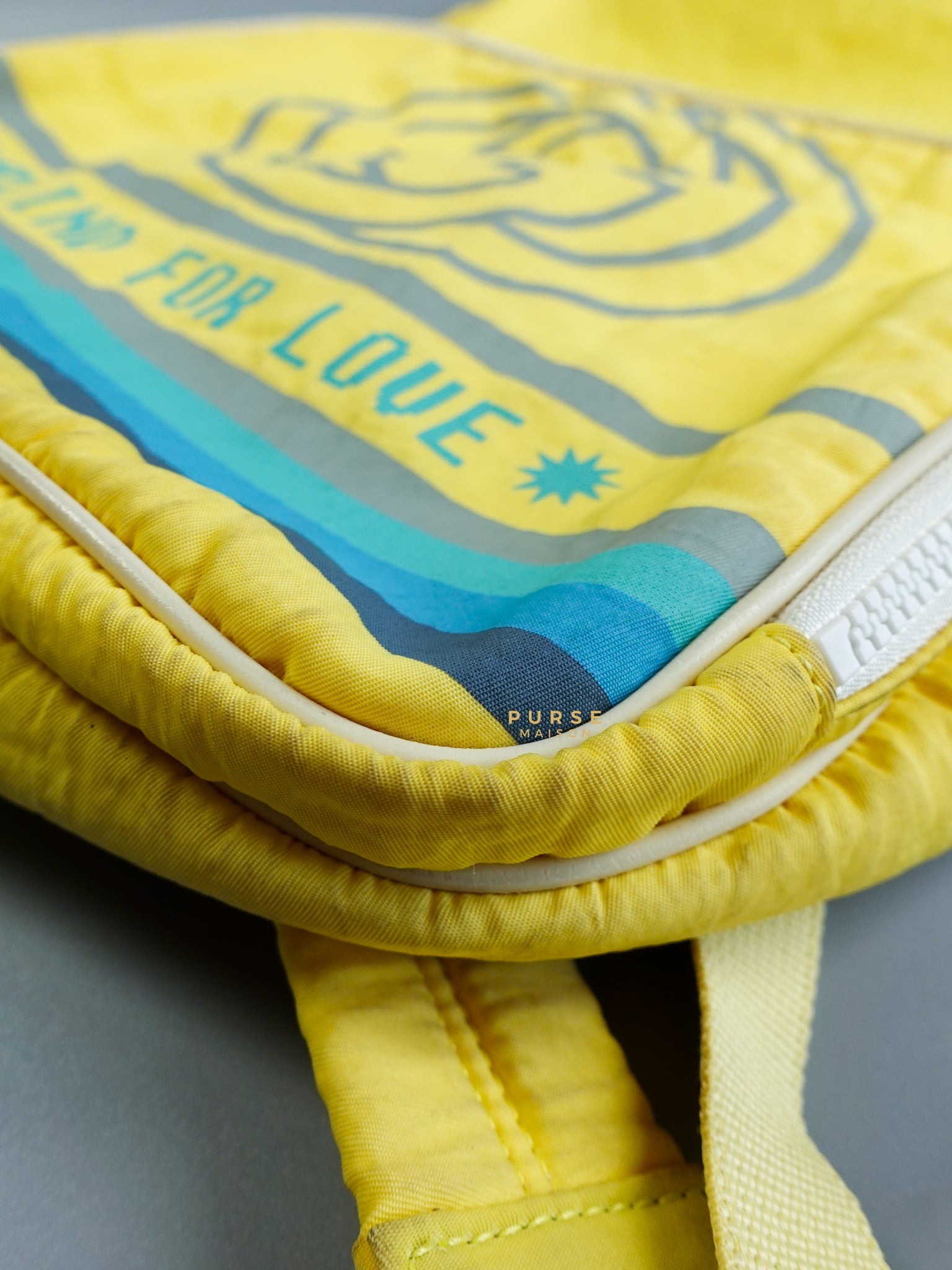 Blind for Love Interlocking GG Logo Yellow Backpack | Purse Maison Luxury Bags Shop