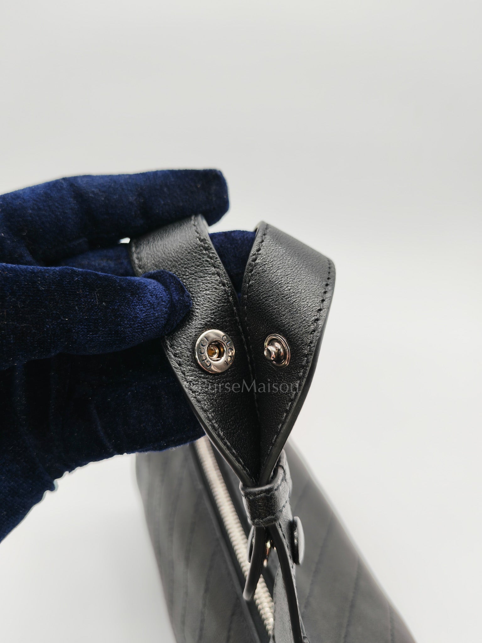 Blondie Mini Barrel Bag in Black Calfskin Leather Shoulder Bag | Purse Maison Luxury Bags Shop