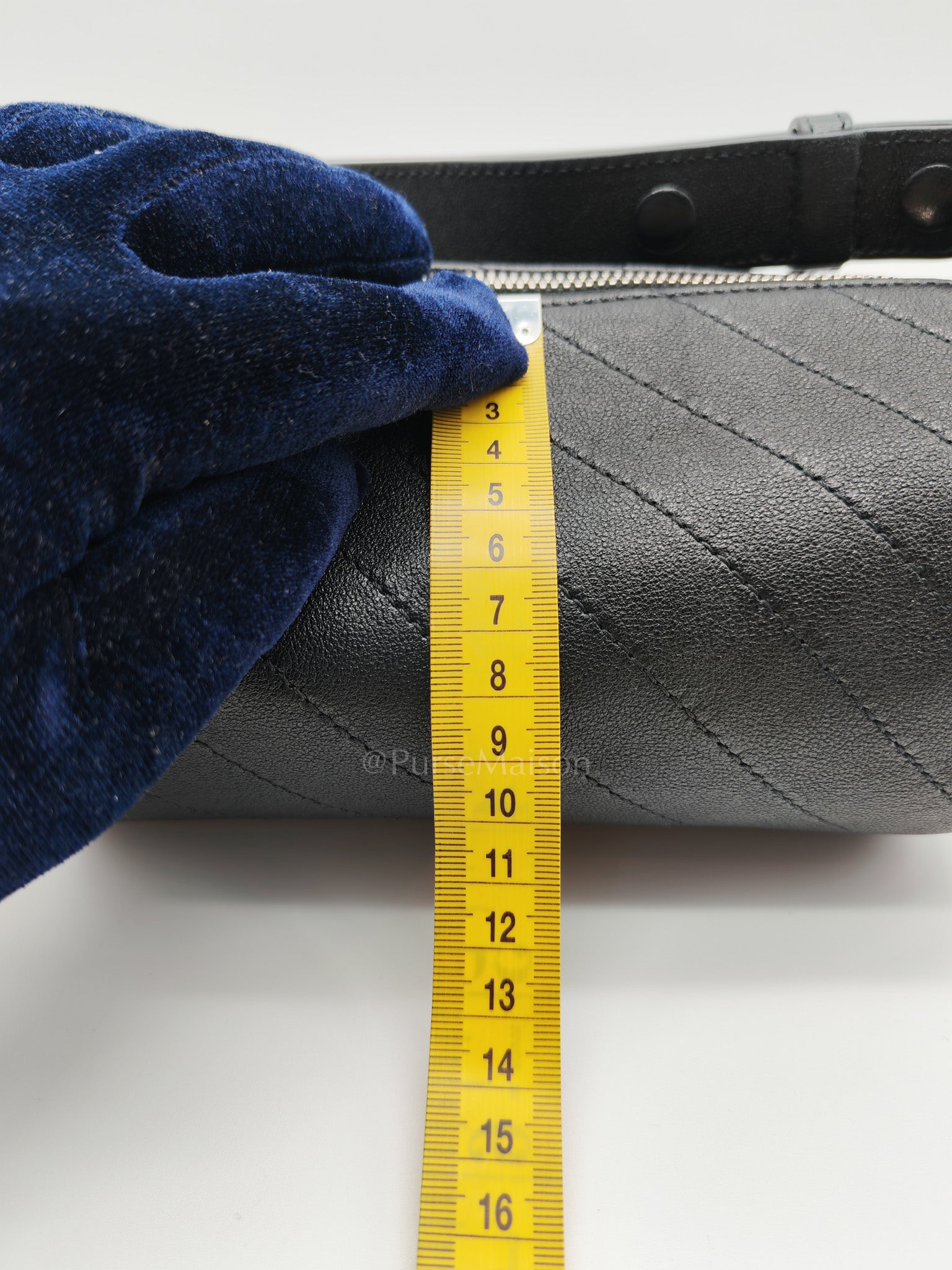 Blondie Mini Barrel Bag in Black Calfskin Leather Shoulder Bag | Purse Maison Luxury Bags Shop