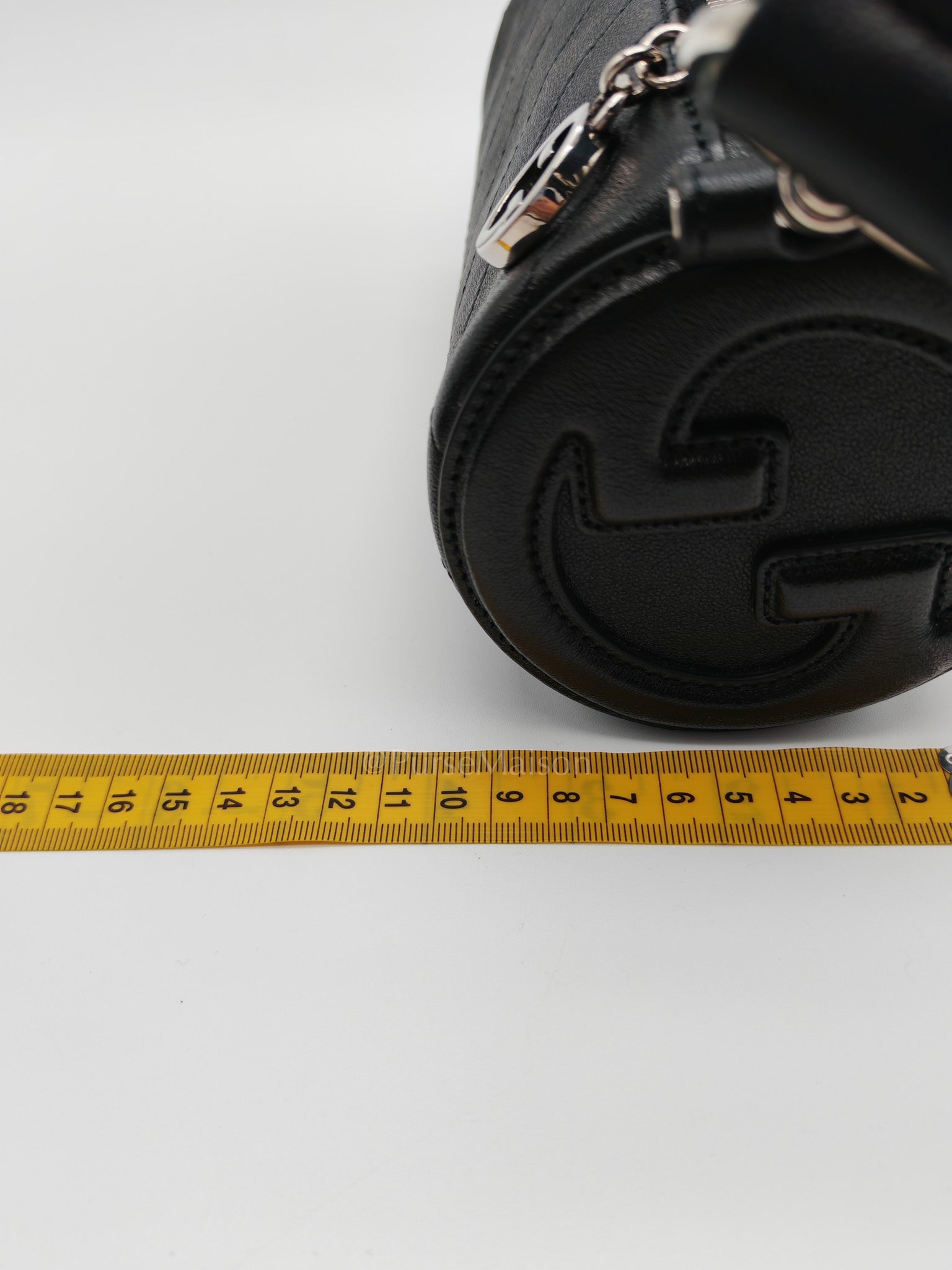 Blondie Mini Barrel Bag in Black Calfskin Leather Shoulder Bag | Purse Maison Luxury Bags Shop