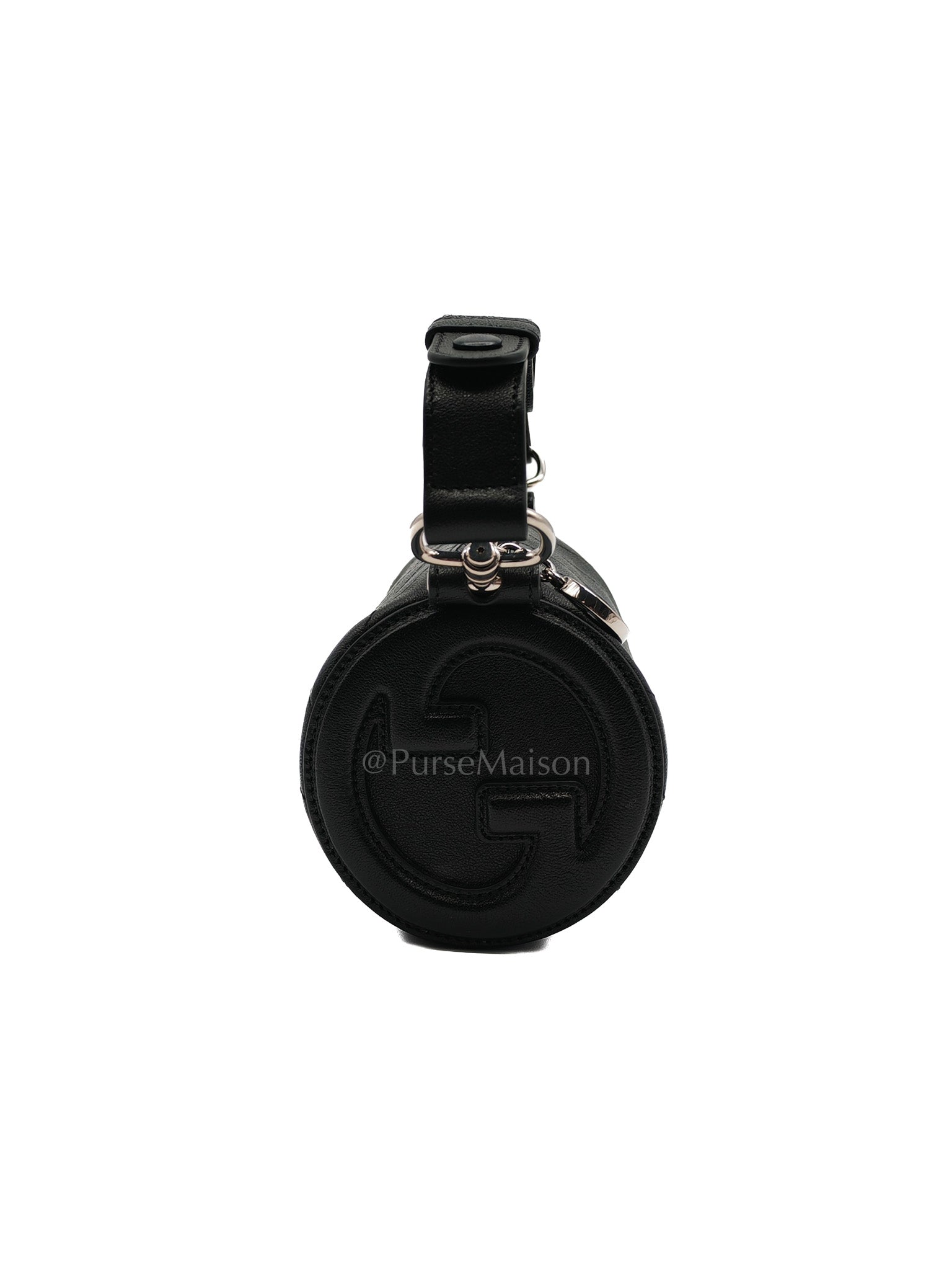 Blondie Mini Barrel Bag in Black Calfskin Leather Shoulder Bag | Purse Maison Luxury Bags Shop