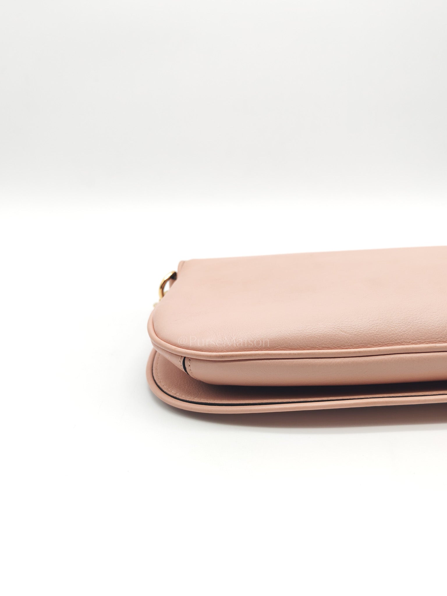 Blondie Shoulder Bag in Powder Pink Interlocking G Emblem Calfskin Leather | Purse Maison Luxury Bags Shop