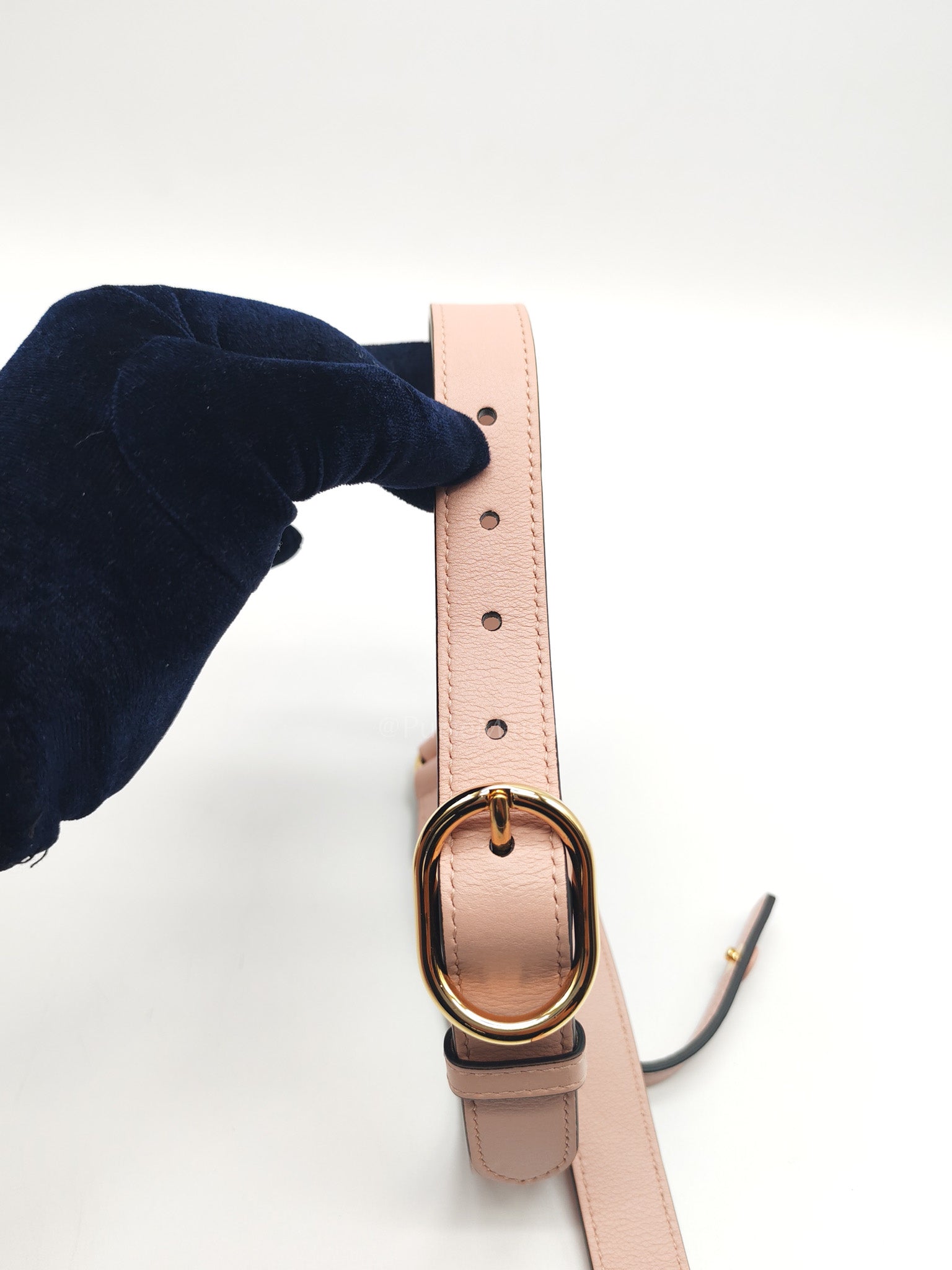 Blondie Shoulder Bag in Powder Pink Interlocking G Emblem Calfskin Leather | Purse Maison Luxury Bags Shop