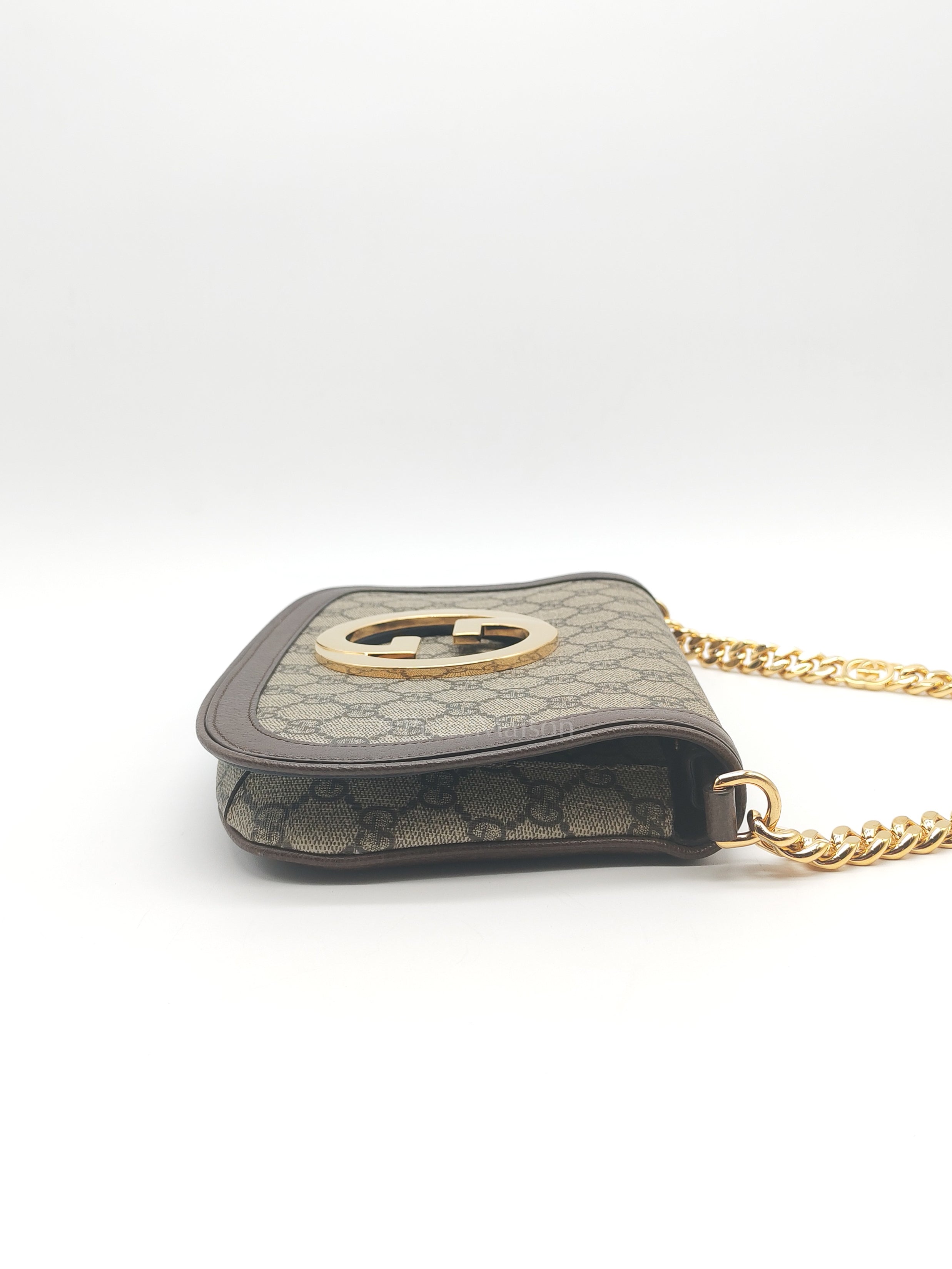 Blondie Shoulder Bag Small in GG Supreme Canvas & Gold Hardware | Purse Maison Luxury Bags Shop