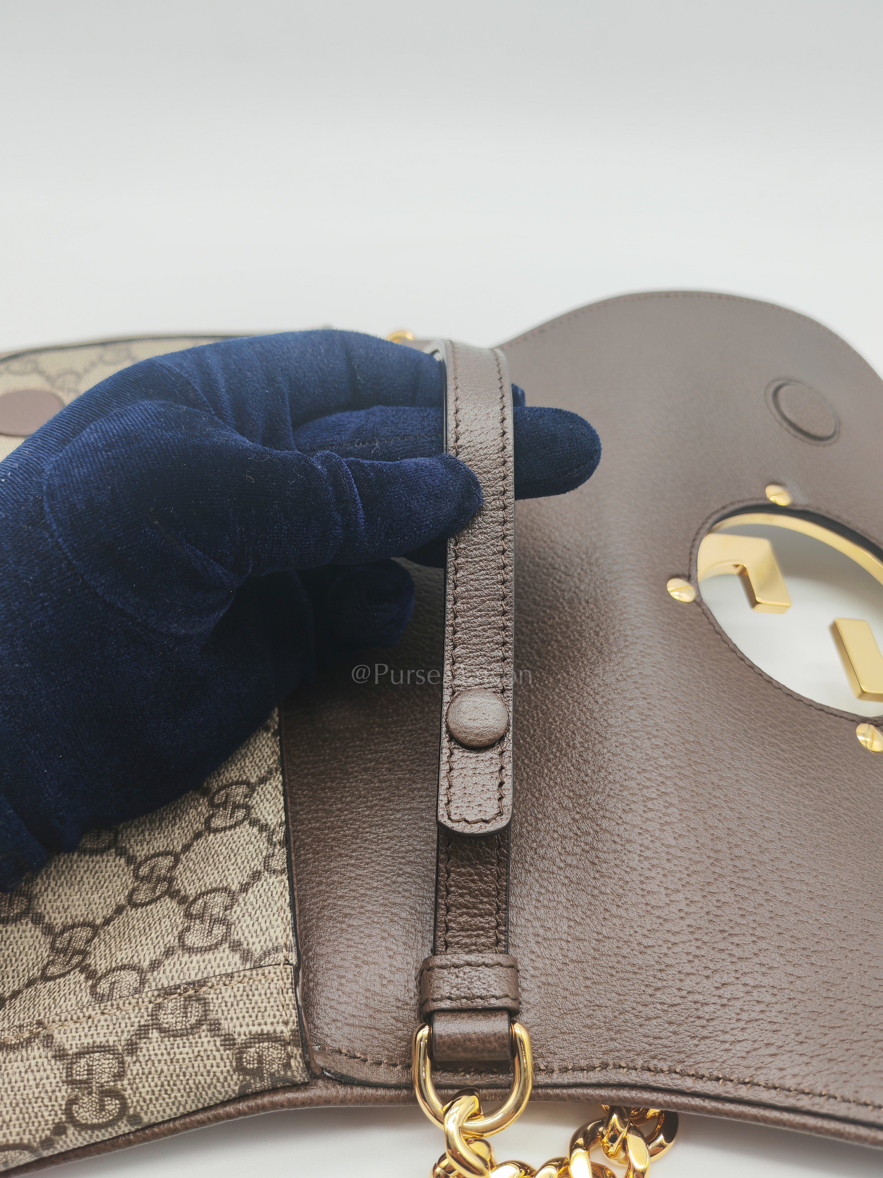Blondie Shoulder Bag Small in GG Supreme Canvas & Gold Hardware | Purse Maison Luxury Bags Shop