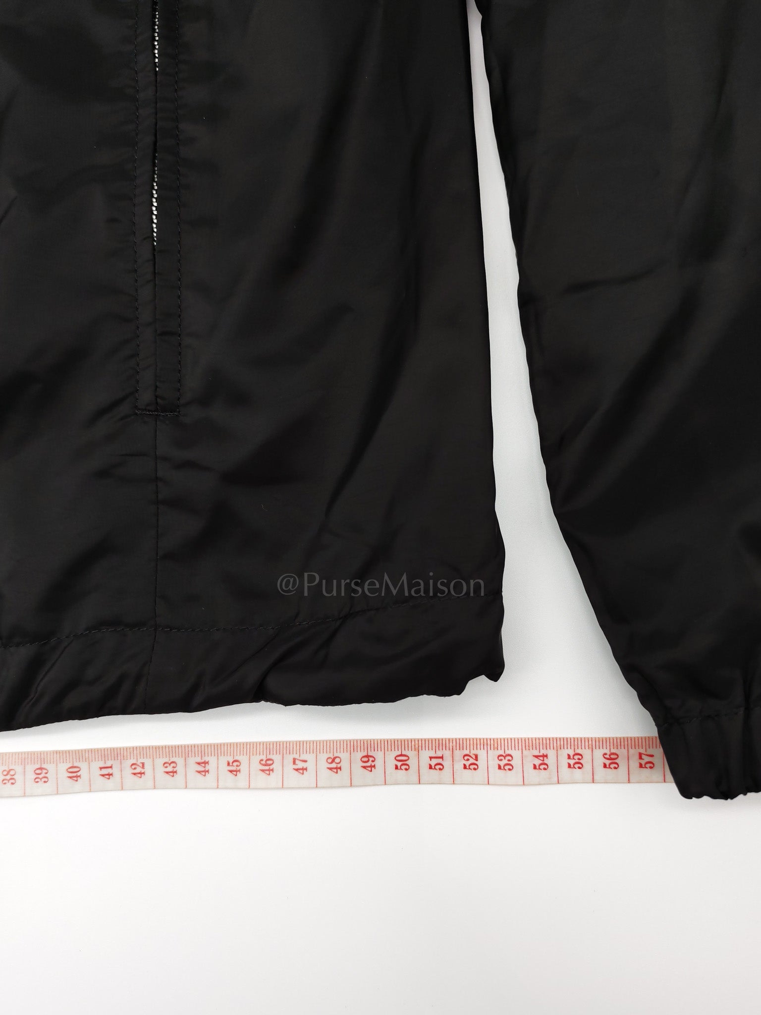 Blouson Reversible Black Nylon Jacket Size 52 | Purse Maison Luxury Bags Shop
