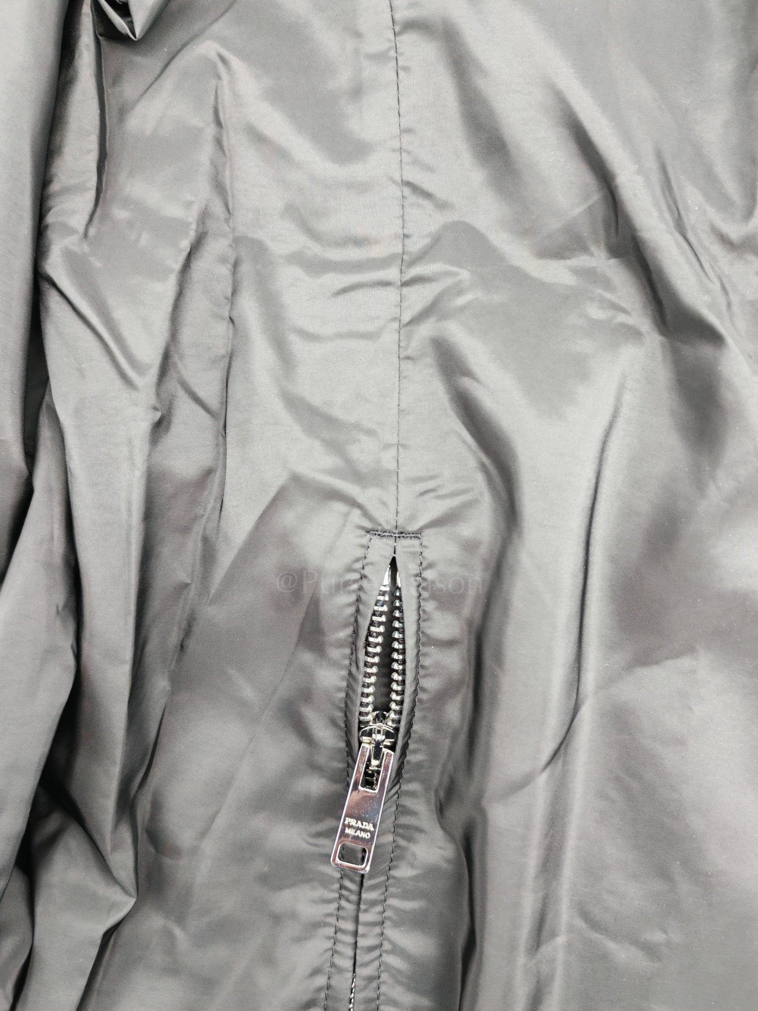 Blouson Reversible Black Nylon Jacket Size 56 | Purse Maison Luxury Bags Shop