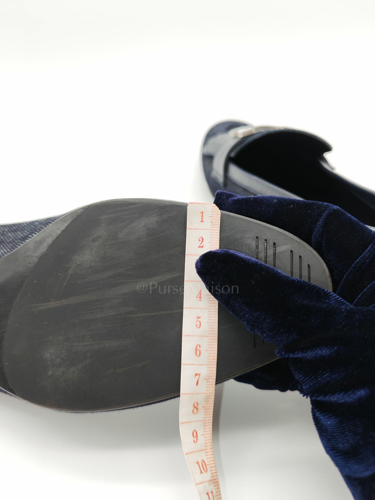 Blue Royale Denim Loafer Size 37 EU (25cm) | Purse Maison Luxury Bags Shop
