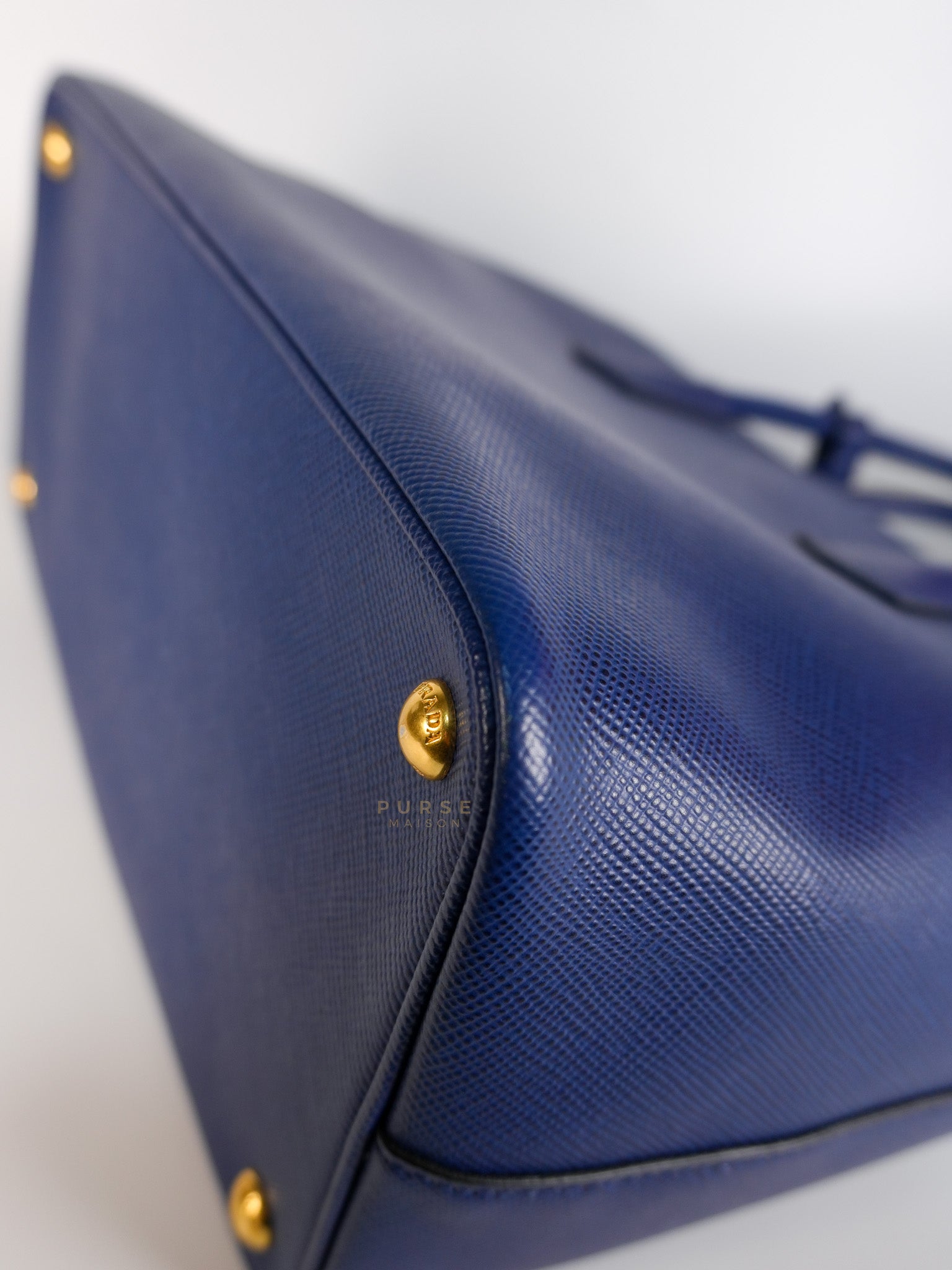 Bluette Large Saffiano Leather Front Pocket Tote Bag | Purse Maison Luxury Bags Shop