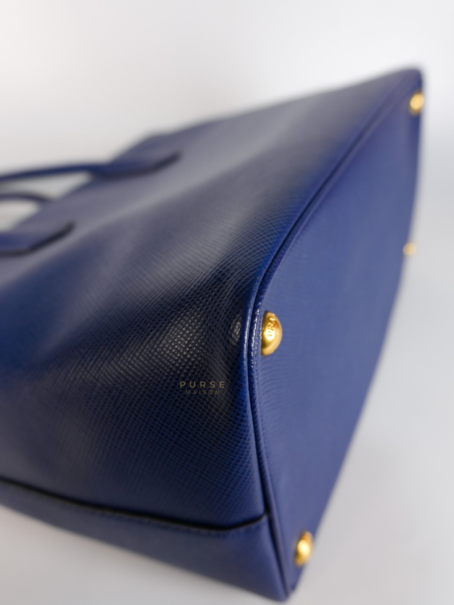 Bluette Large Saffiano Leather Front Pocket Tote Bag | Purse Maison Luxury Bags Shop