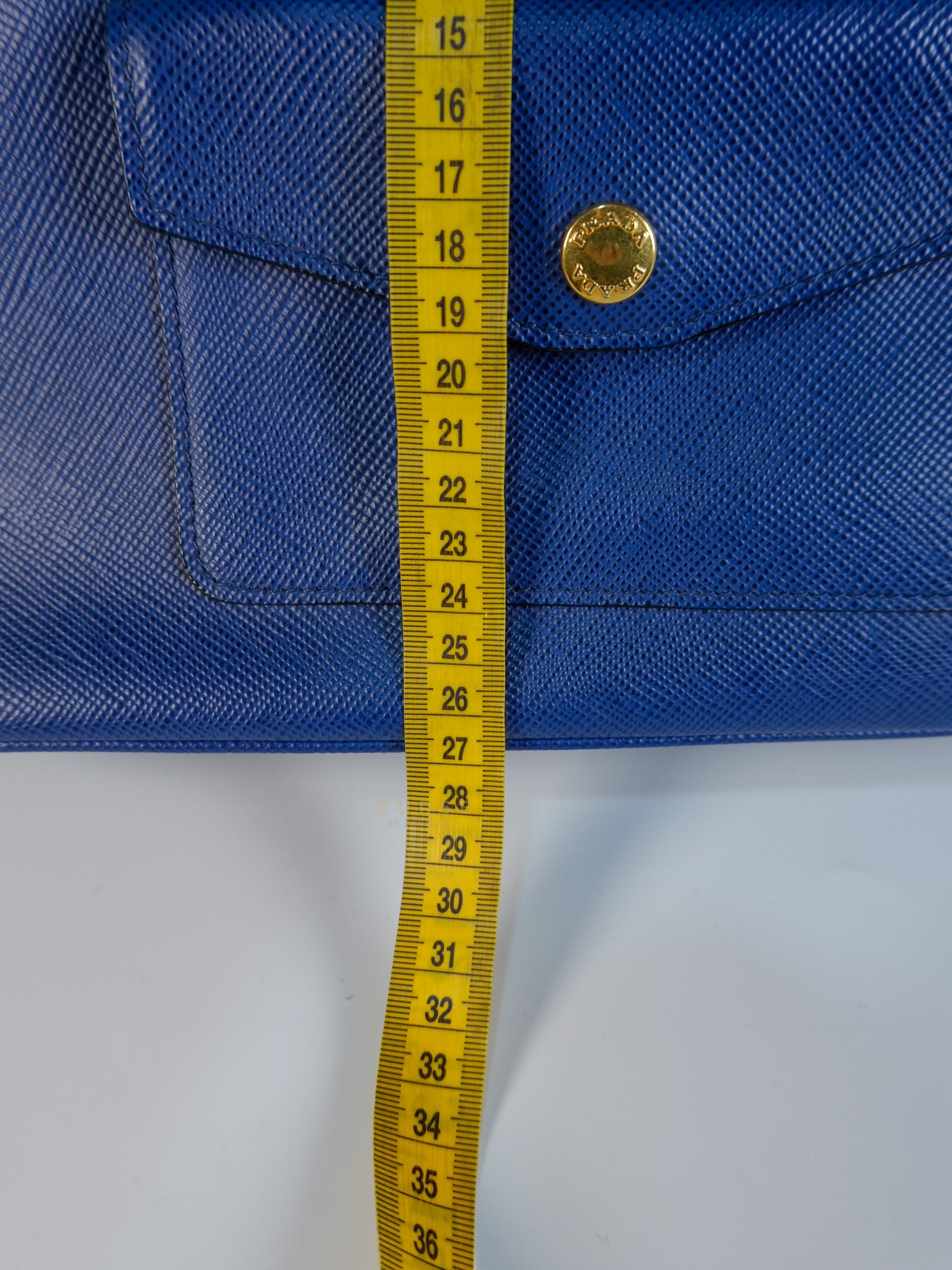 Bluette Large Saffiano Leather Front Pocket Tote Bag | Purse Maison Luxury Bags Shop