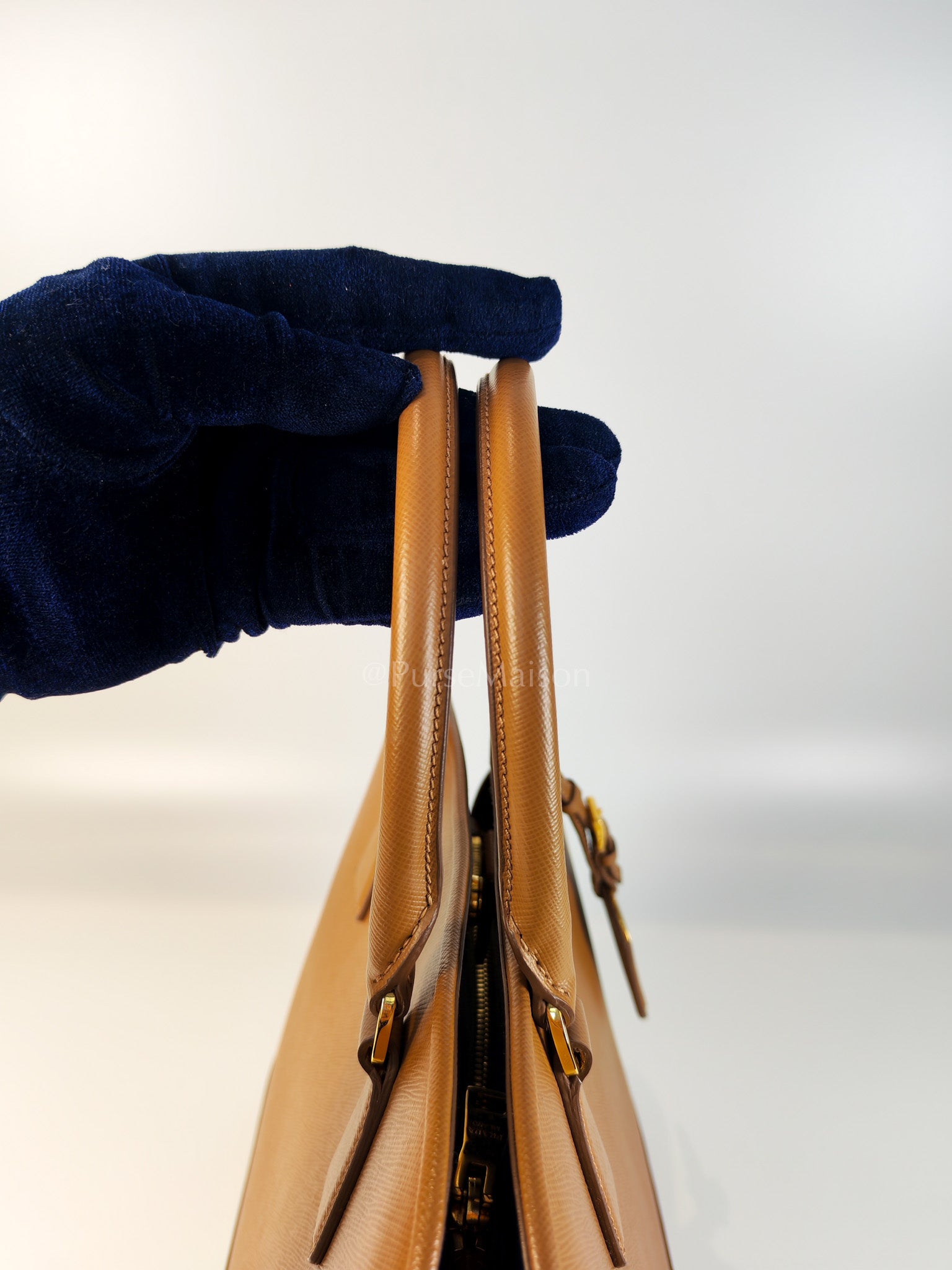 BN2538 Promenade 2Way Bag in Caramel Saffiano Lux Leather Gold Hardware | Purse Maison Luxury Bags Shop