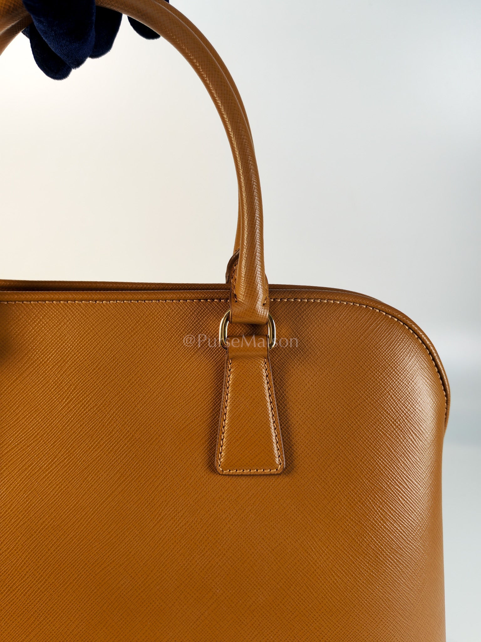BN2538 Promenade 2Way Bag in Caramel Saffiano Lux Leather Gold Hardware | Purse Maison Luxury Bags Shop