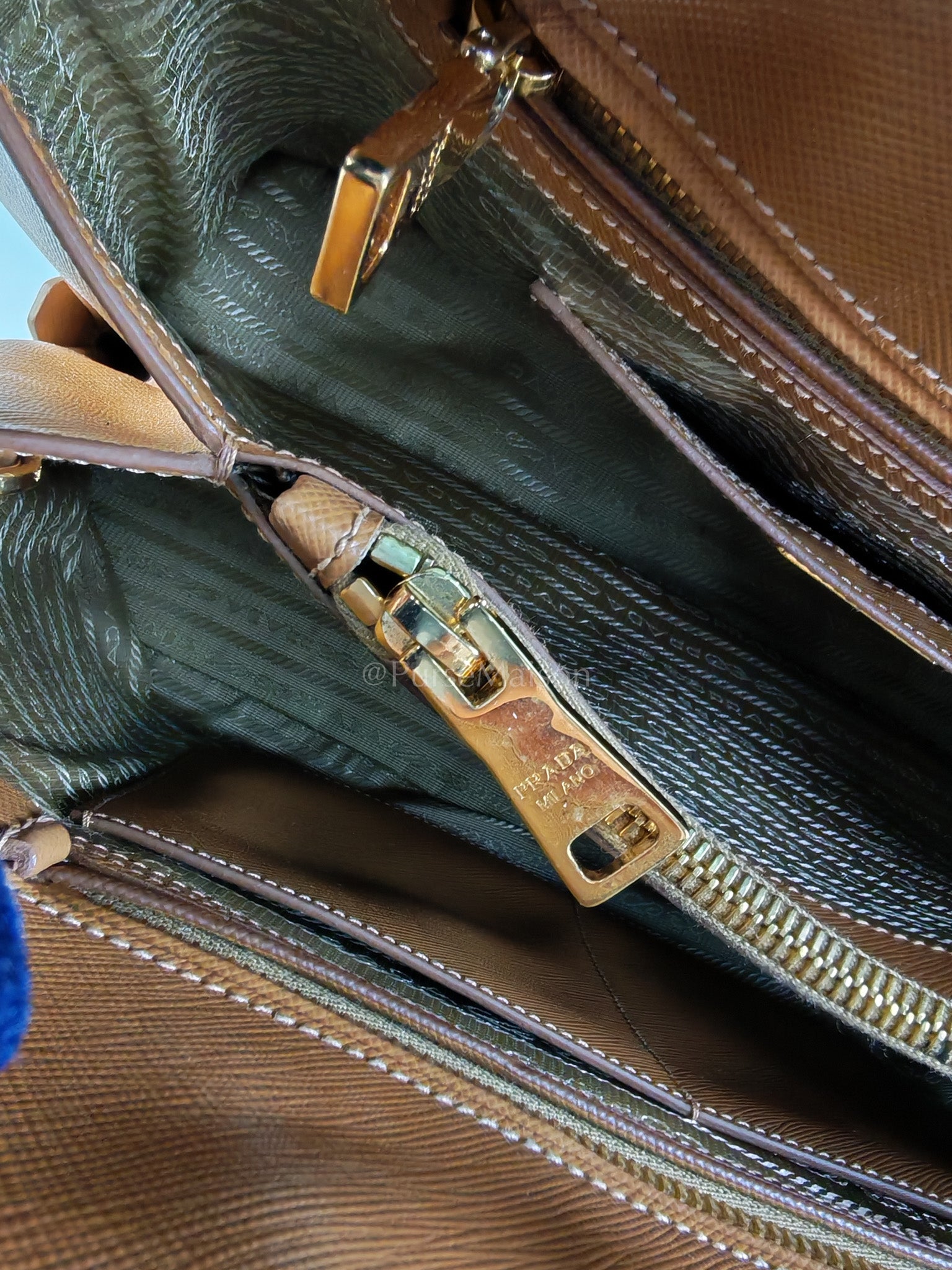 BN2538 Promenade 2Way Bag in Caramel Saffiano Lux Leather Gold Hardware | Purse Maison Luxury Bags Shop