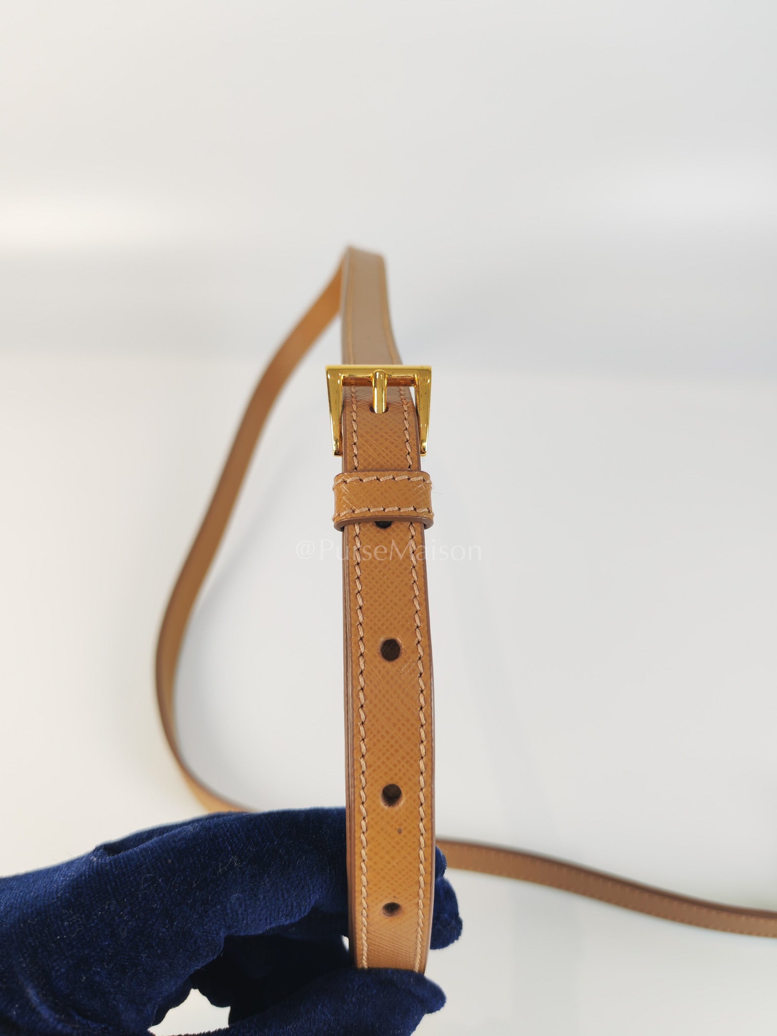 BN2538 Promenade 2Way Bag in Caramel Saffiano Lux Leather Gold Hardware | Purse Maison Luxury Bags Shop