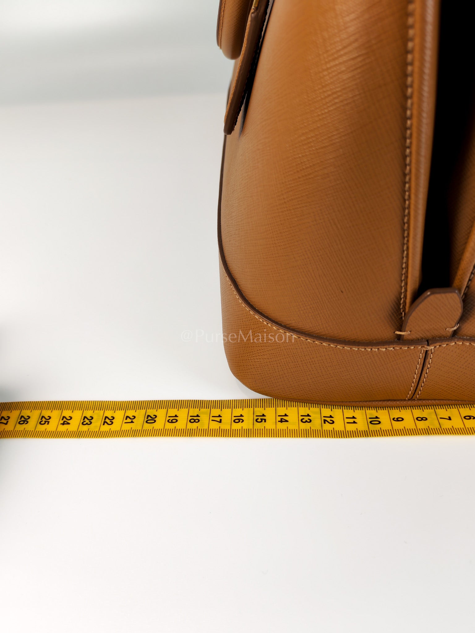 BN2538 Promenade 2Way Bag in Caramel Saffiano Lux Leather Gold Hardware | Purse Maison Luxury Bags Shop