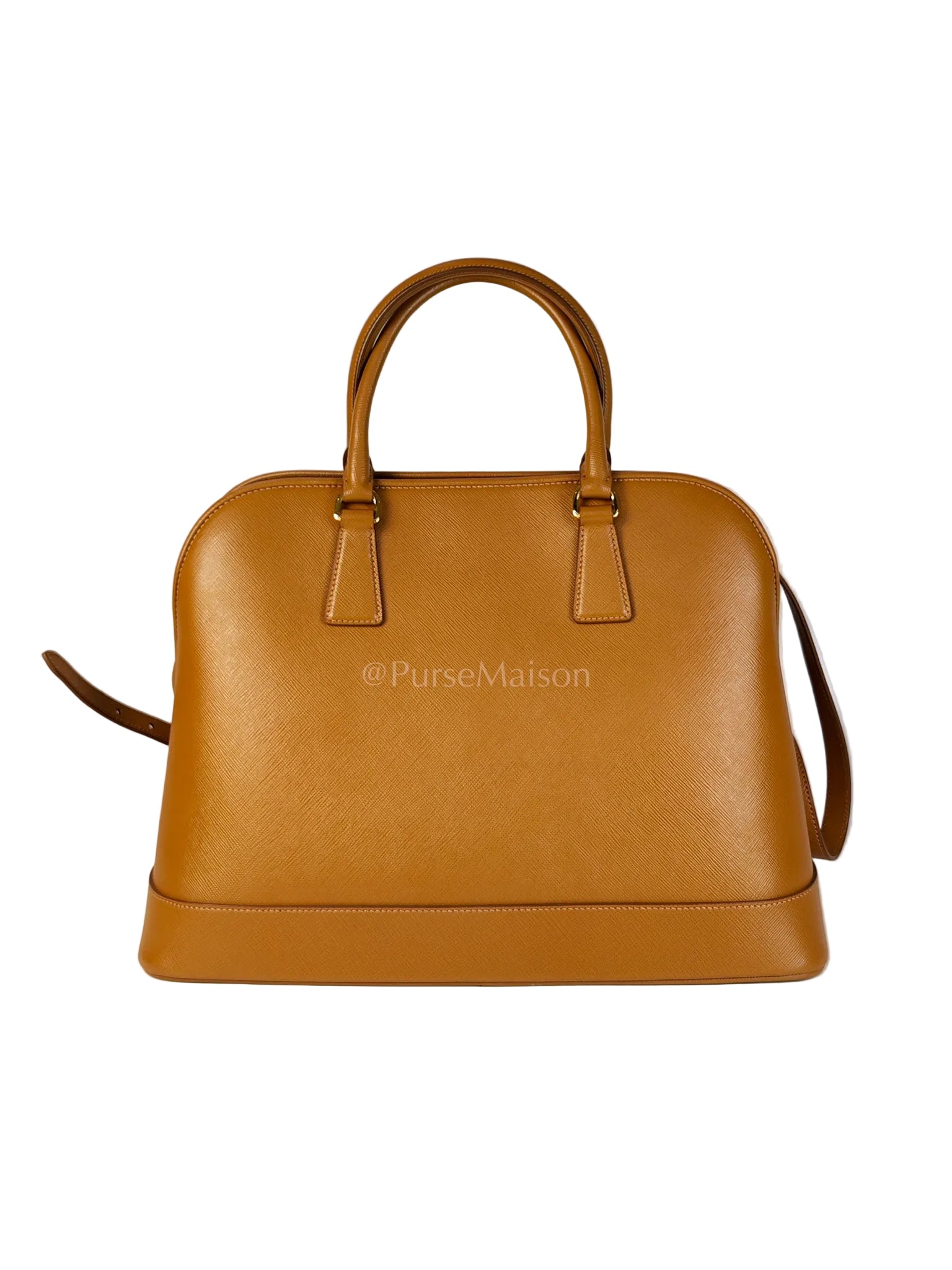 BN2538 Promenade 2Way Bag in Caramel Saffiano Lux Leather Gold Hardware | Purse Maison Luxury Bags Shop