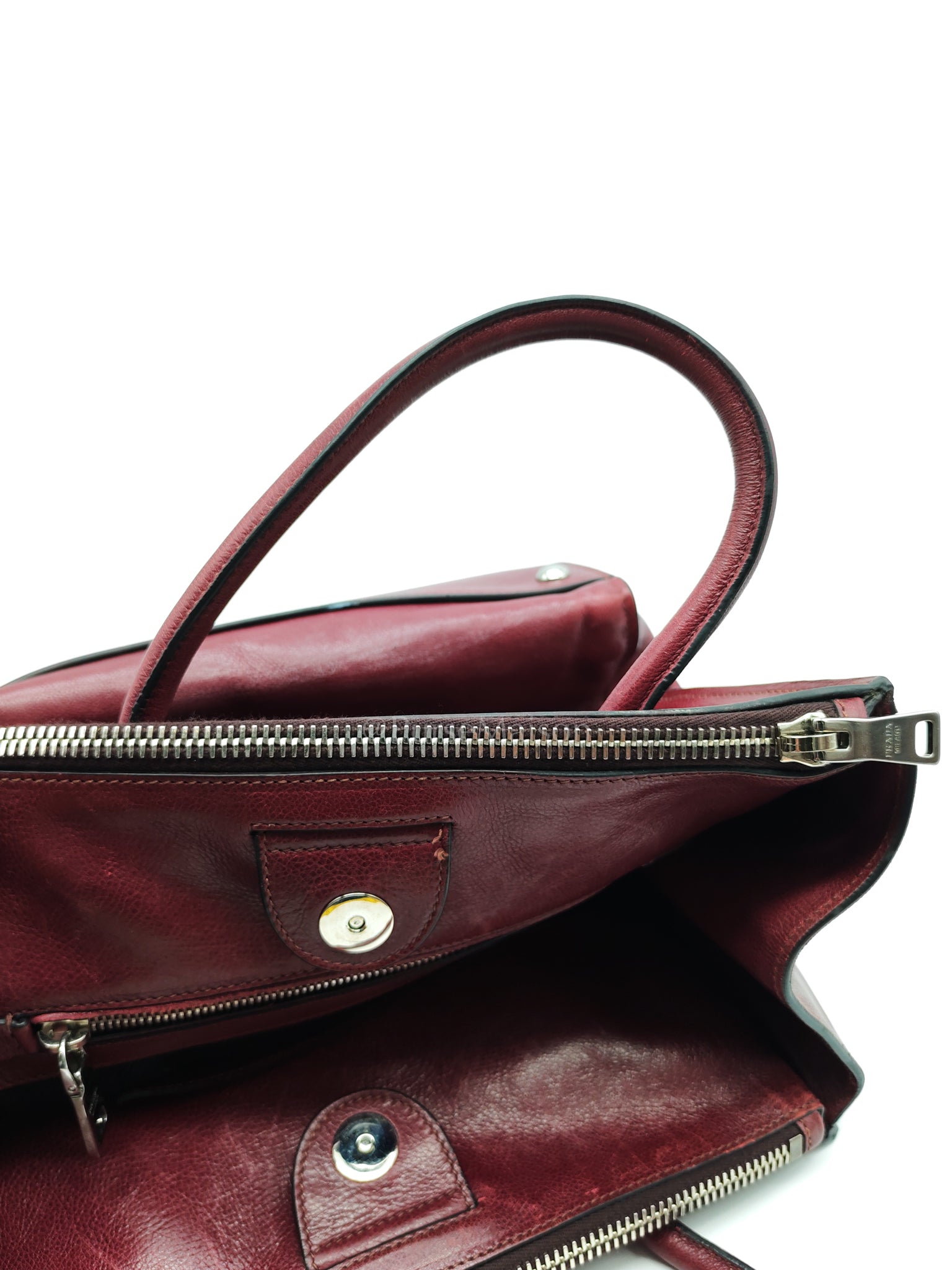 BN2619 Twin Pocket Double Handle Tote Bag in Ametista Glace Calfskin Leather | Purse Maison Luxury Bags Shop
