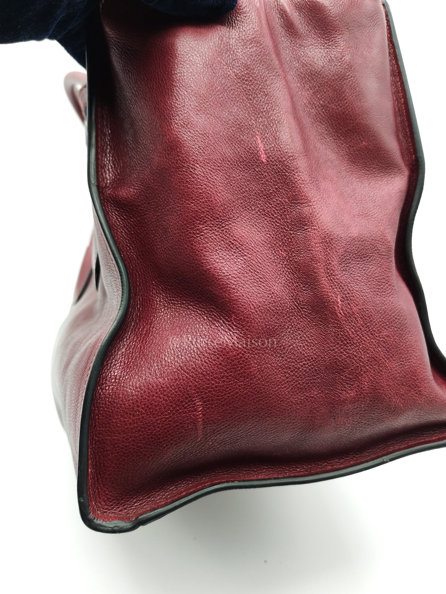 BN2619 Twin Pocket Double Handle Tote Bag in Ametista Glace Calfskin Leather | Purse Maison Luxury Bags Shop