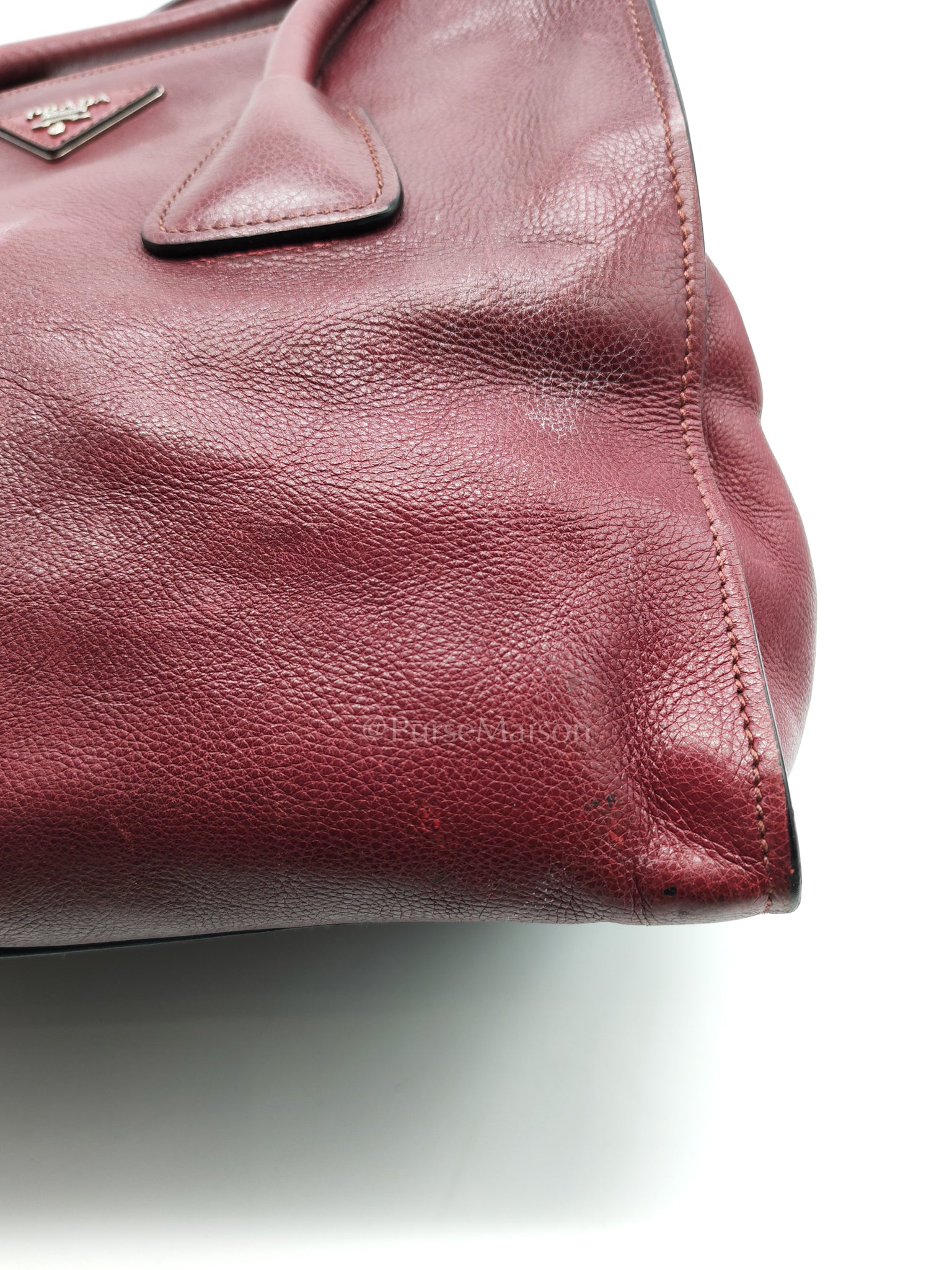 BN2619 Twin Pocket Double Handle Tote Bag in Ametista Glace Calfskin Leather | Purse Maison Luxury Bags Shop