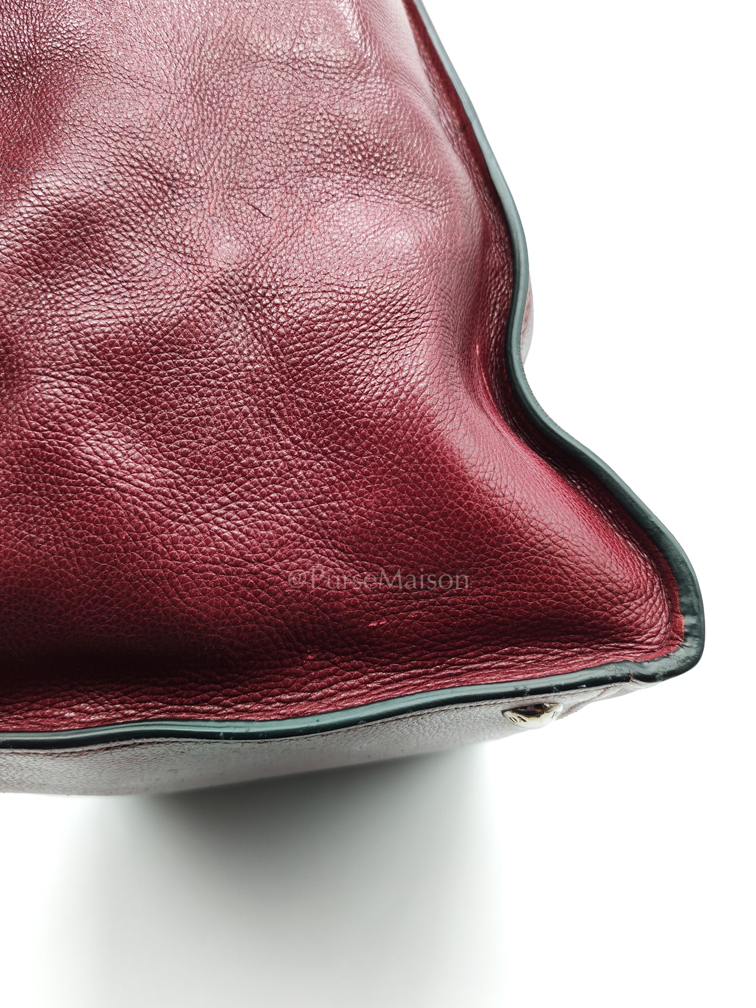 BN2619 Twin Pocket Double Handle Tote Bag in Ametista Glace Calfskin Leather | Purse Maison Luxury Bags Shop