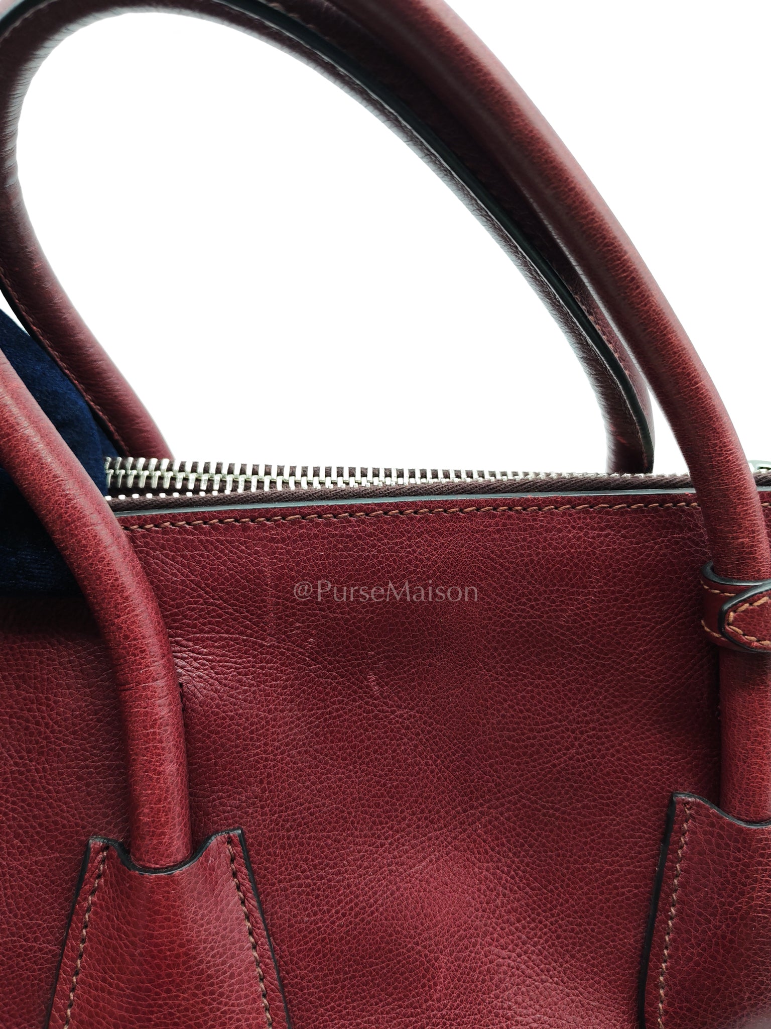 BN2619 Twin Pocket Double Handle Tote Bag in Ametista Glace Calfskin Leather | Purse Maison Luxury Bags Shop