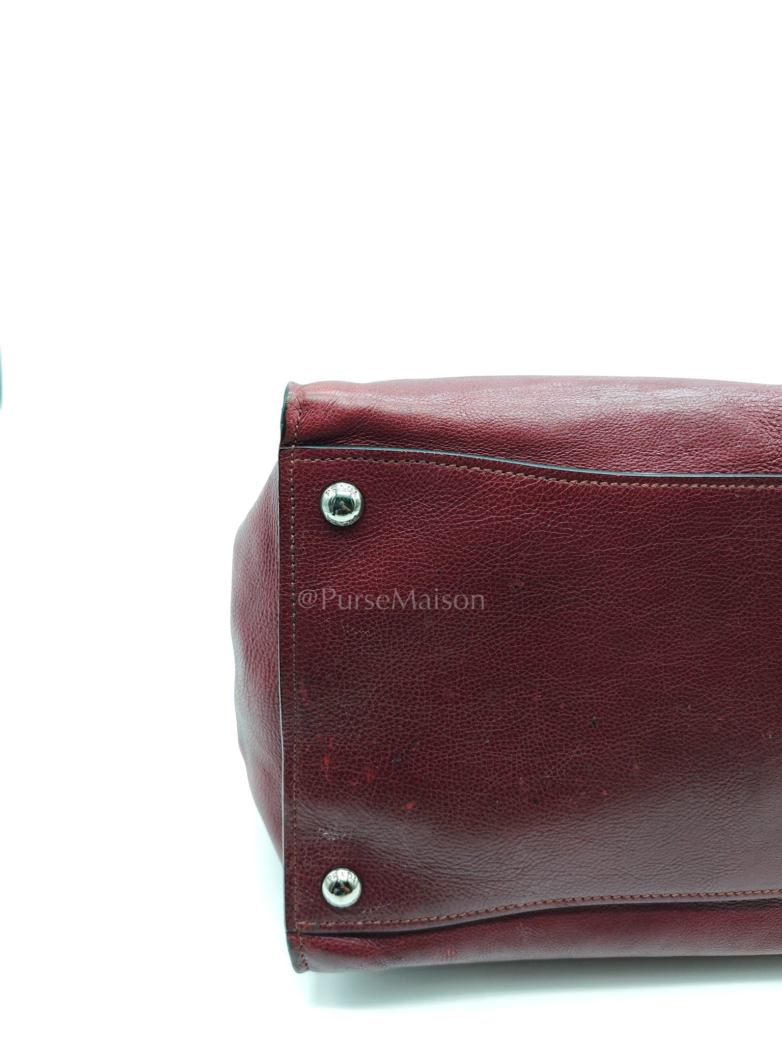 BN2619 Twin Pocket Double Handle Tote Bag in Ametista Glace Calfskin Leather | Purse Maison Luxury Bags Shop