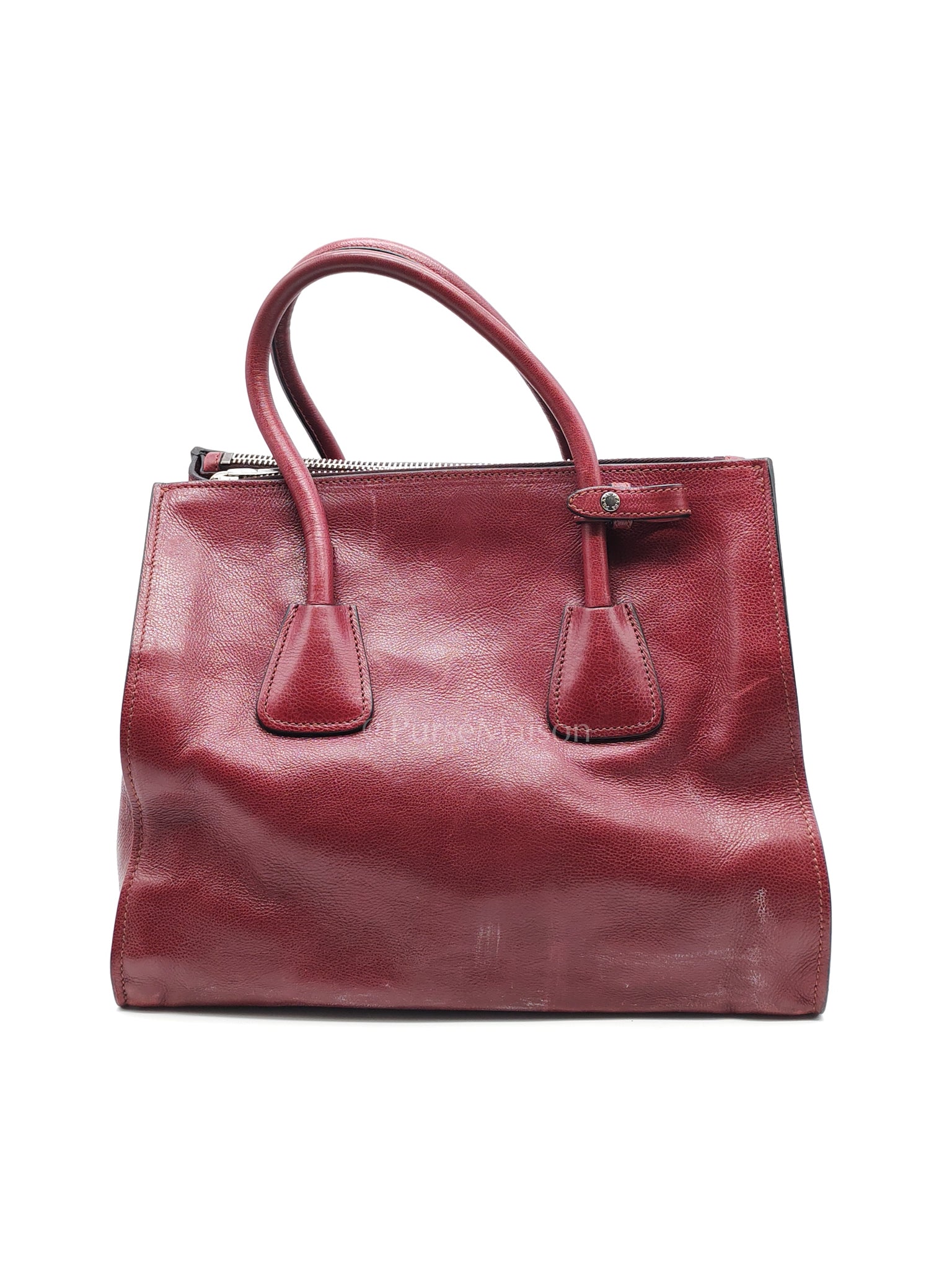 BN2619 Twin Pocket Double Handle Tote Bag in Ametista Glace Calfskin Leather | Purse Maison Luxury Bags Shop