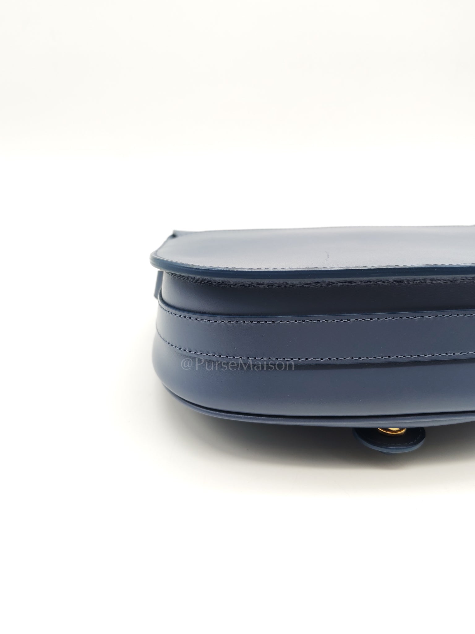 Bobby in Demin Blue Smooth Calfskin Leather Shoulder Bag | Purse Maison Luxury Bags Shop