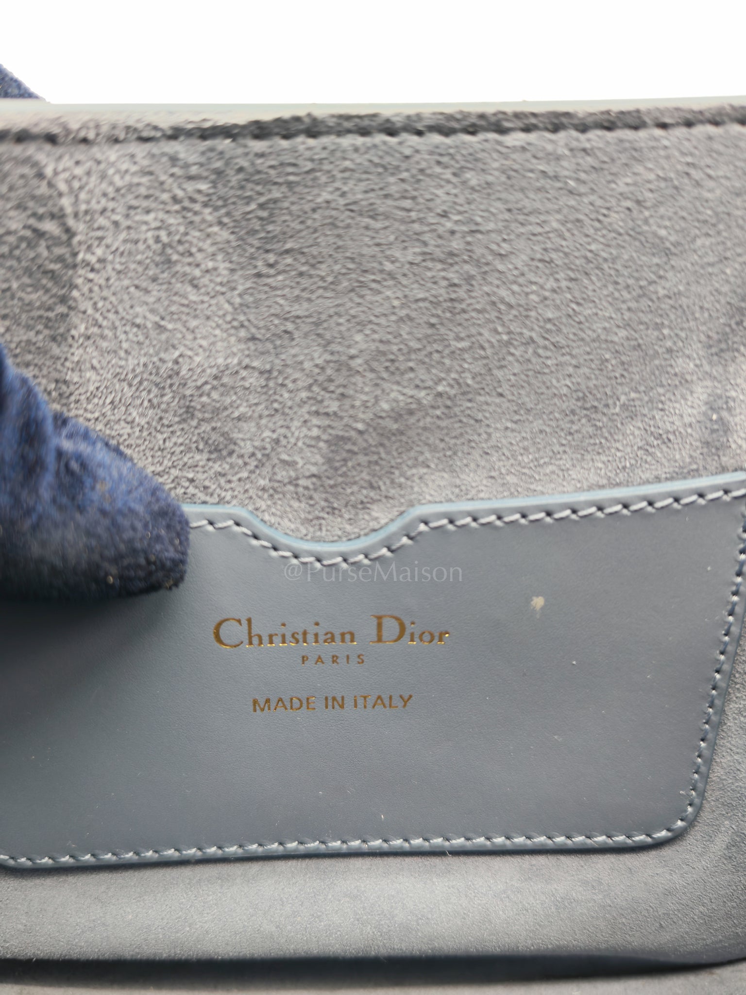 Bobby in Demin Blue Smooth Calfskin Leather Shoulder Bag | Purse Maison Luxury Bags Shop
