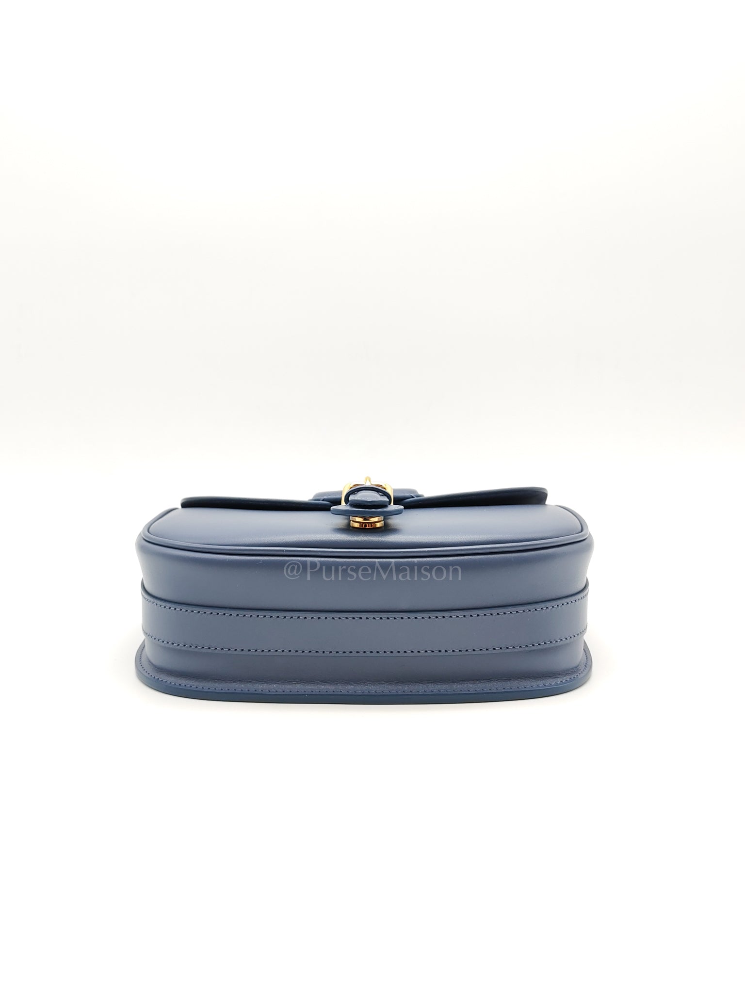 Bobby in Demin Blue Smooth Calfskin Leather Shoulder Bag | Purse Maison Luxury Bags Shop
