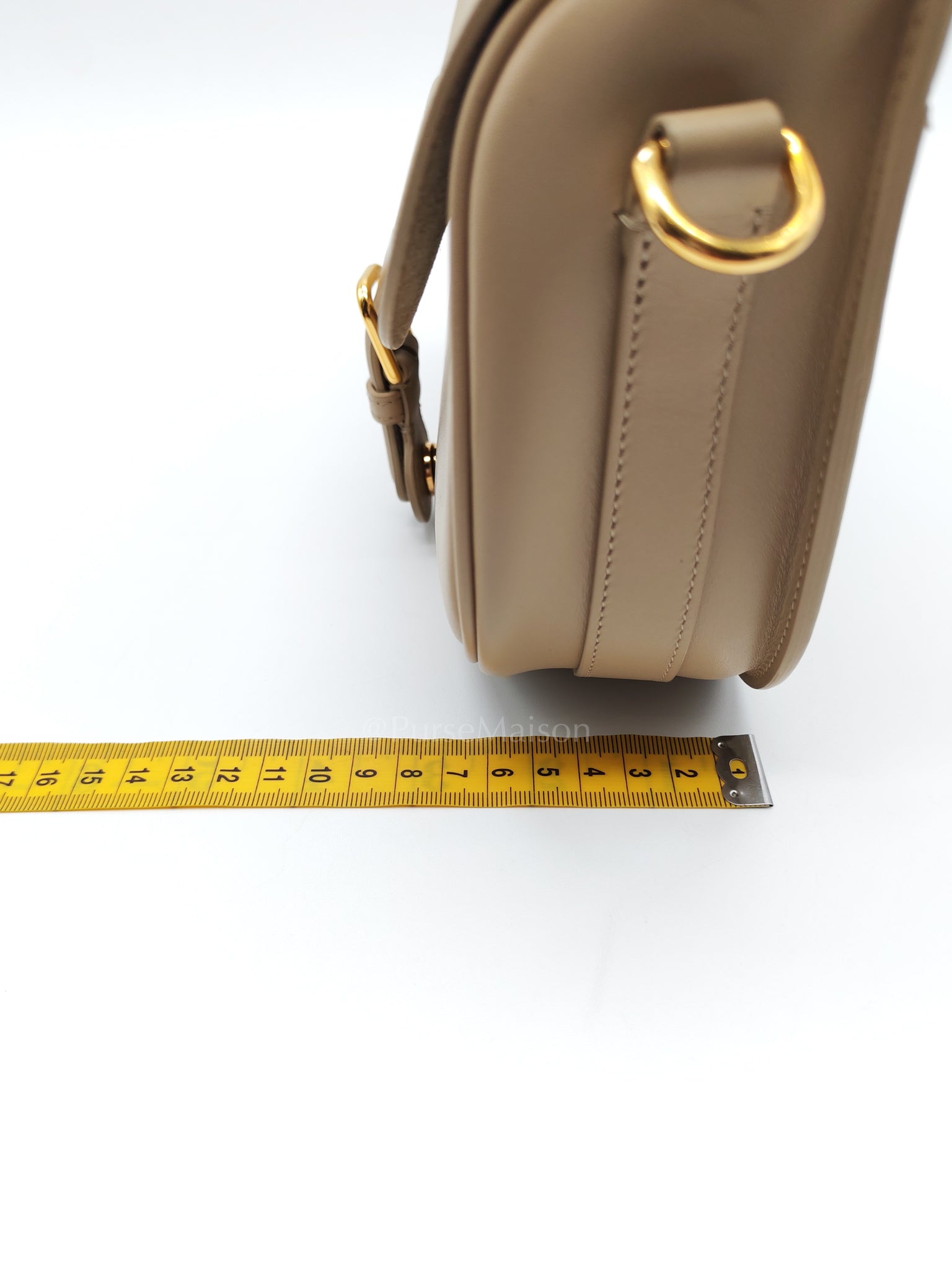 Bobby Medium in Beige Smooth Calfskin Leather Crossbody Bag | Purse Maison Luxury Bags Shop