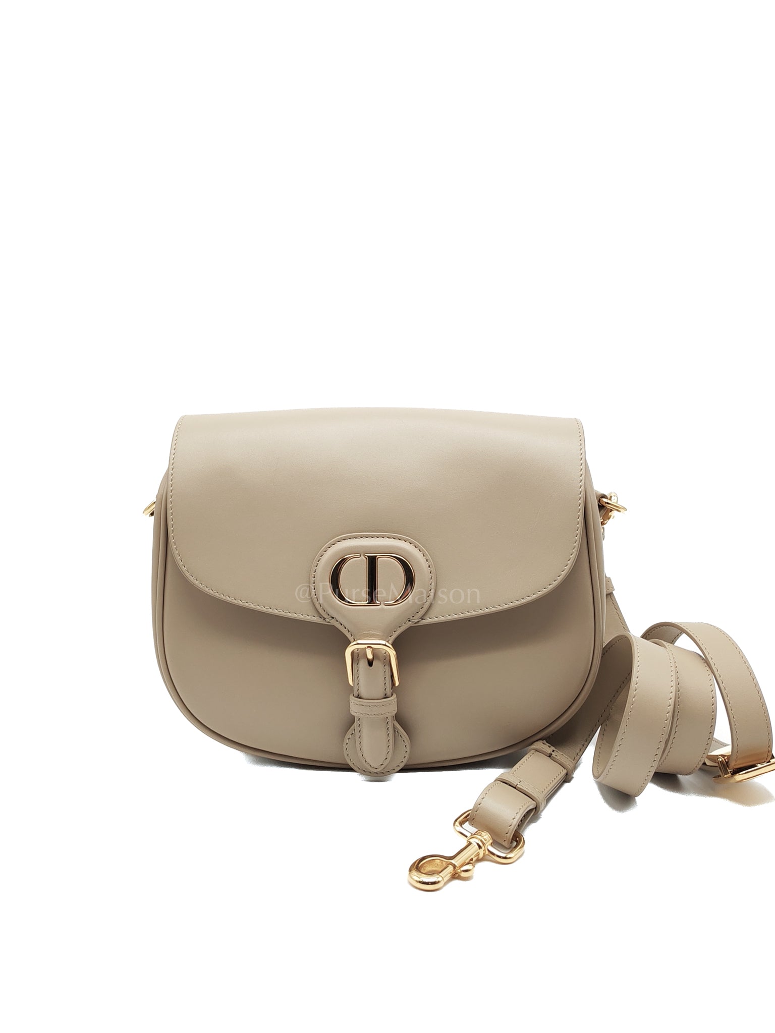 Bobby Medium in Beige Smooth Calfskin Leather Crossbody Bag | Purse Maison Luxury Bags Shop