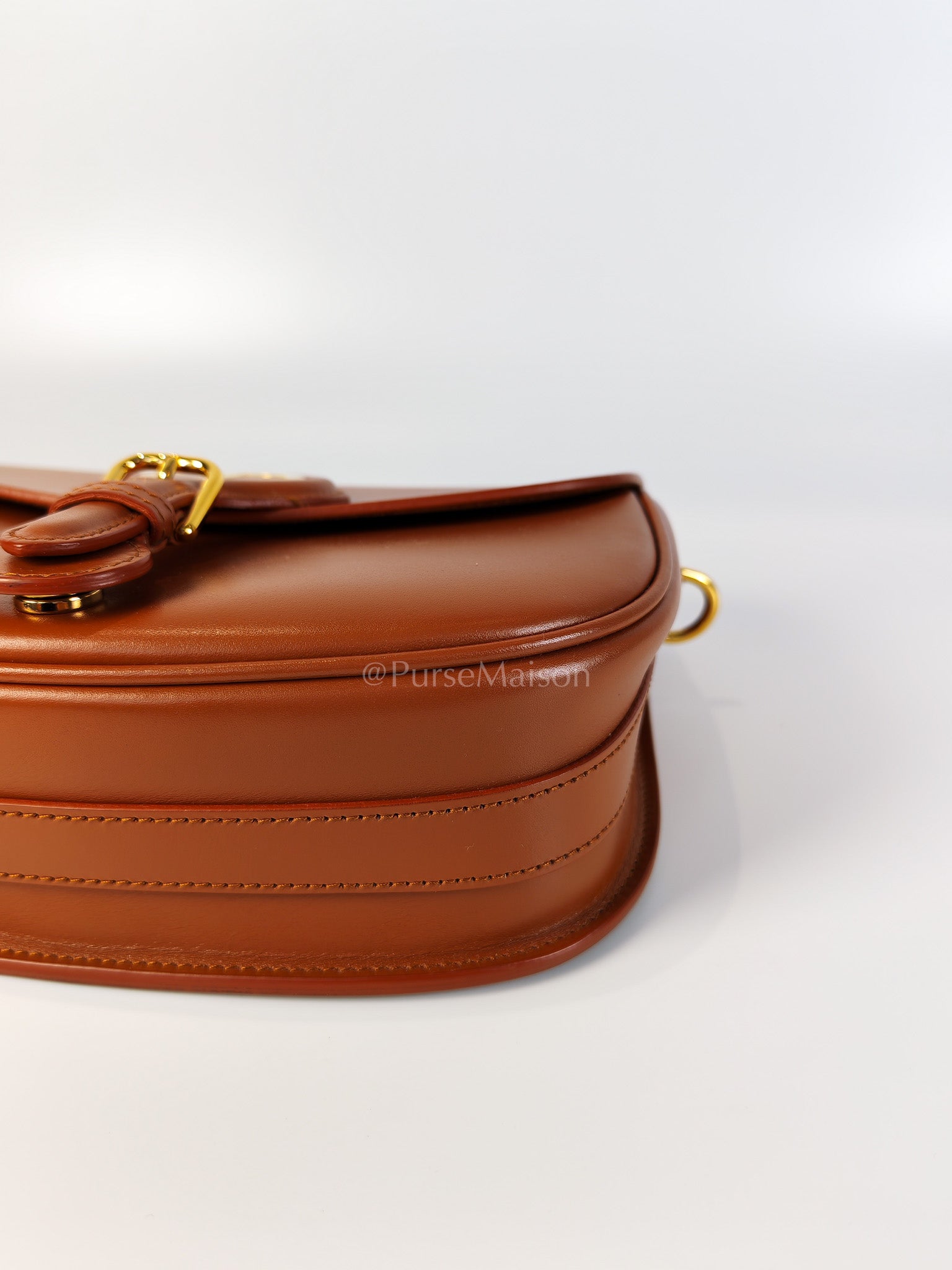 Bobby Medium in Dark Tan Box Calfskin Leather | Purse Maison Luxury Bags Shop