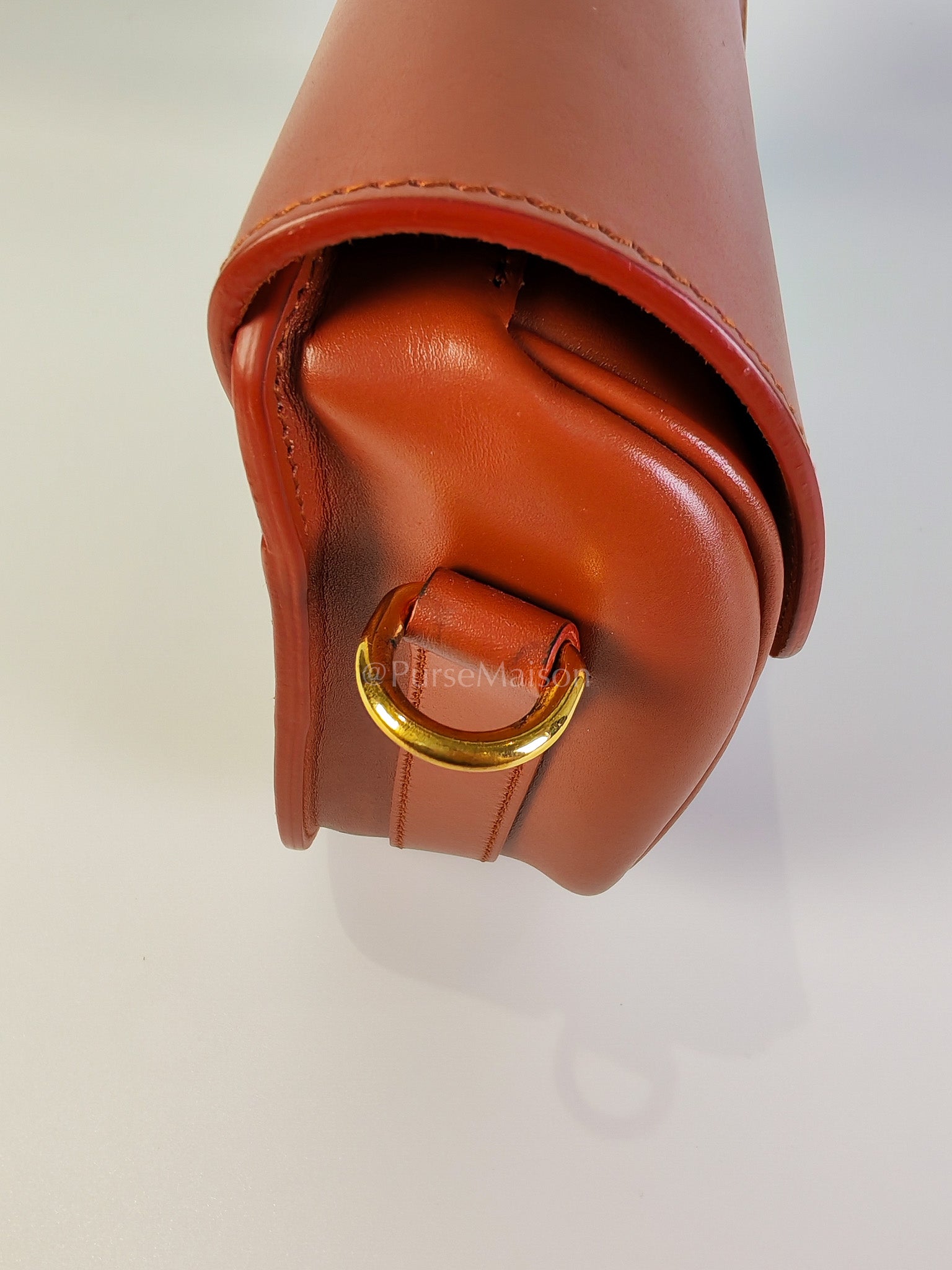 Bobby Medium in Dark Tan Box Calfskin Leather | Purse Maison Luxury Bags Shop