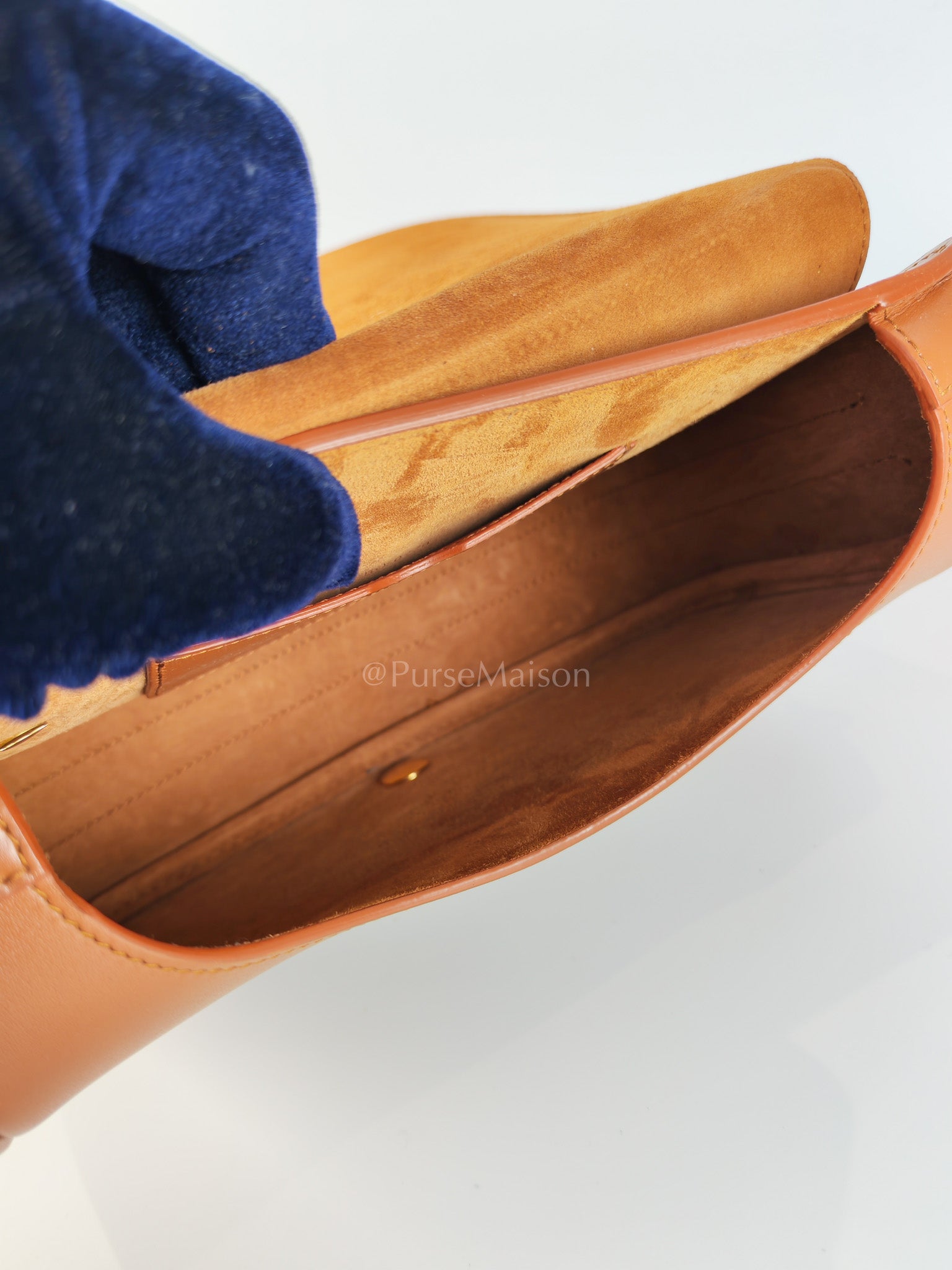 Bobby Medium in Dark Tan Box Calfskin Leather | Purse Maison Luxury Bags Shop