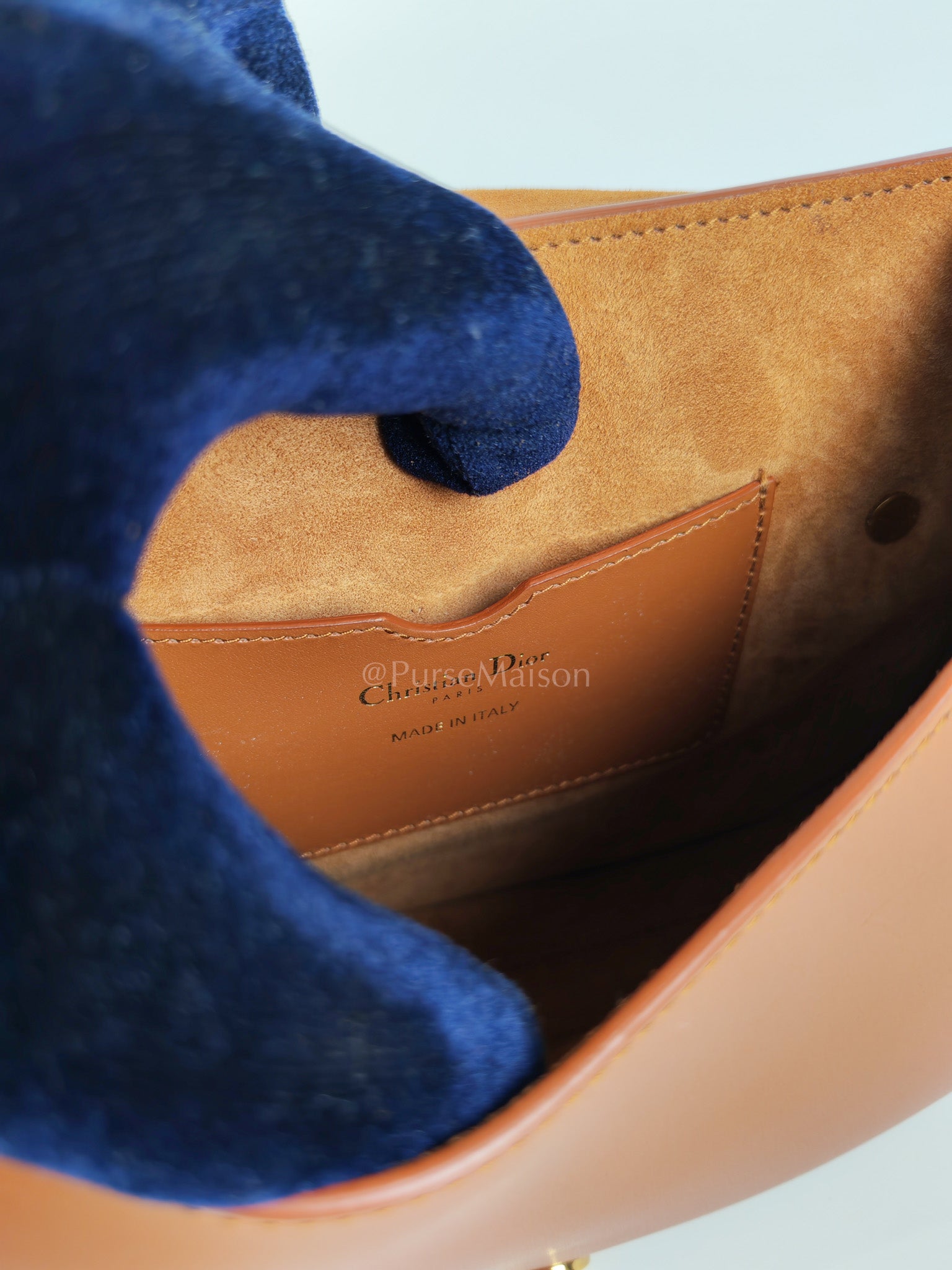 Bobby Medium in Dark Tan Box Calfskin Leather | Purse Maison Luxury Bags Shop