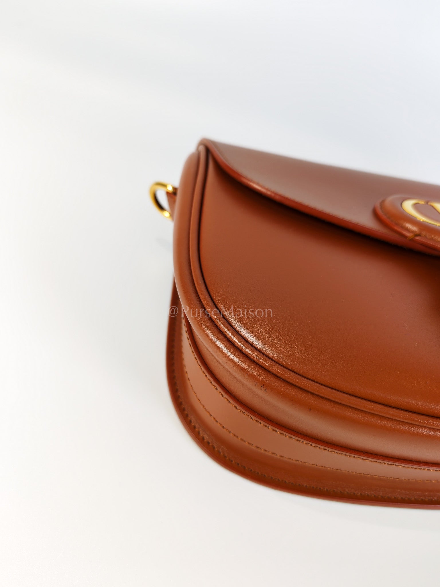 Bobby Medium in Dark Tan Box Calfskin Leather | Purse Maison Luxury Bags Shop