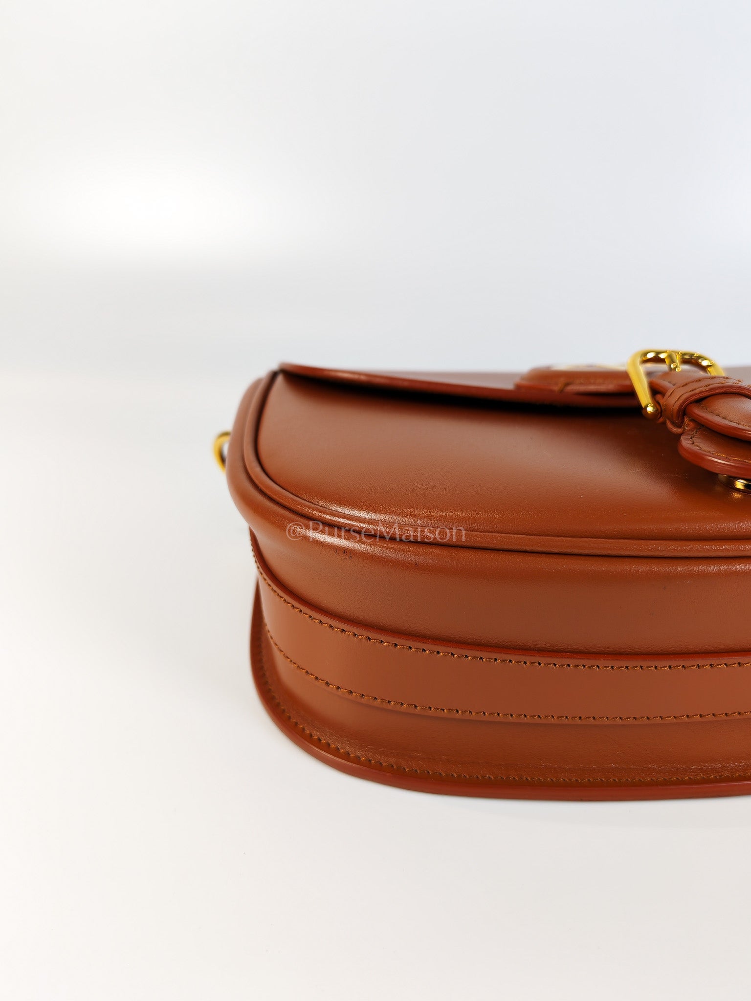 Bobby Medium in Dark Tan Box Calfskin Leather | Purse Maison Luxury Bags Shop