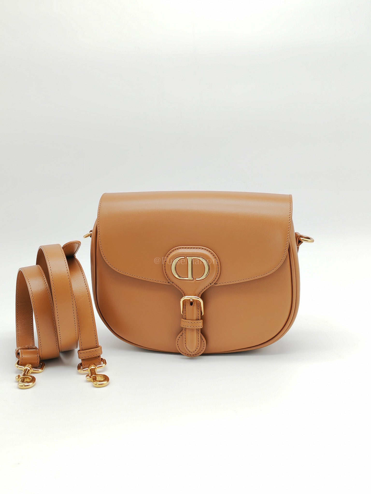 Bobby Medium in Tan Box Calfskin Leather | Purse Maison Luxury Bags Shop