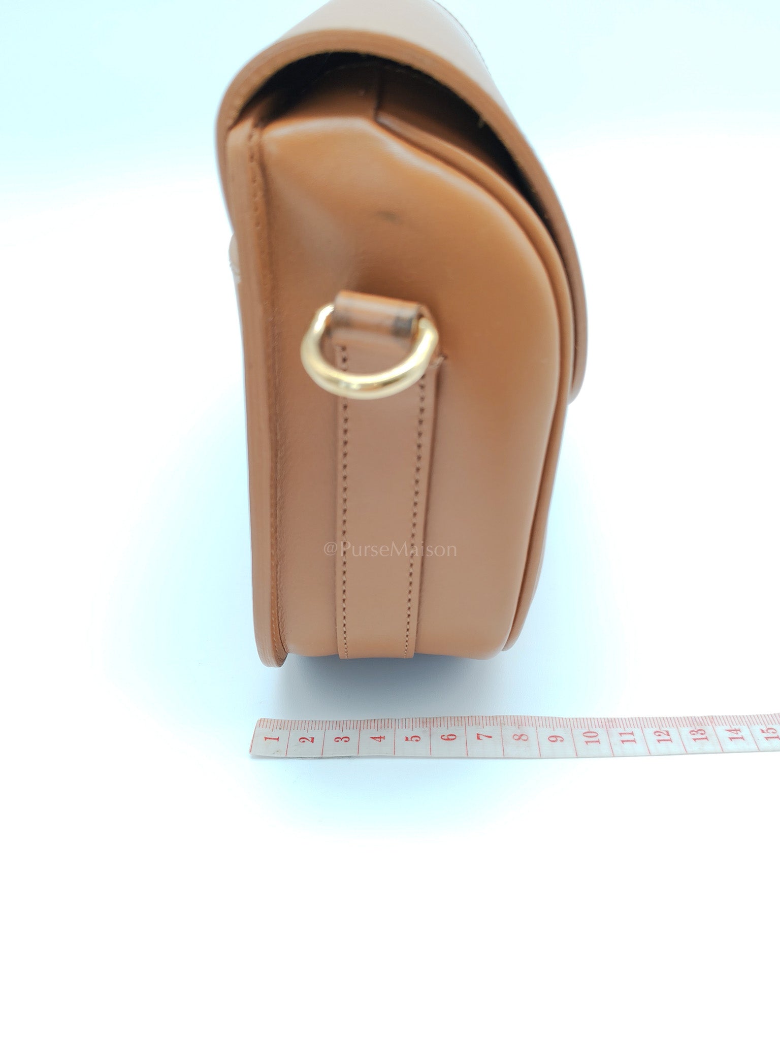 Bobby Medium in Tan Box Calfskin Leather | Purse Maison Luxury Bags Shop