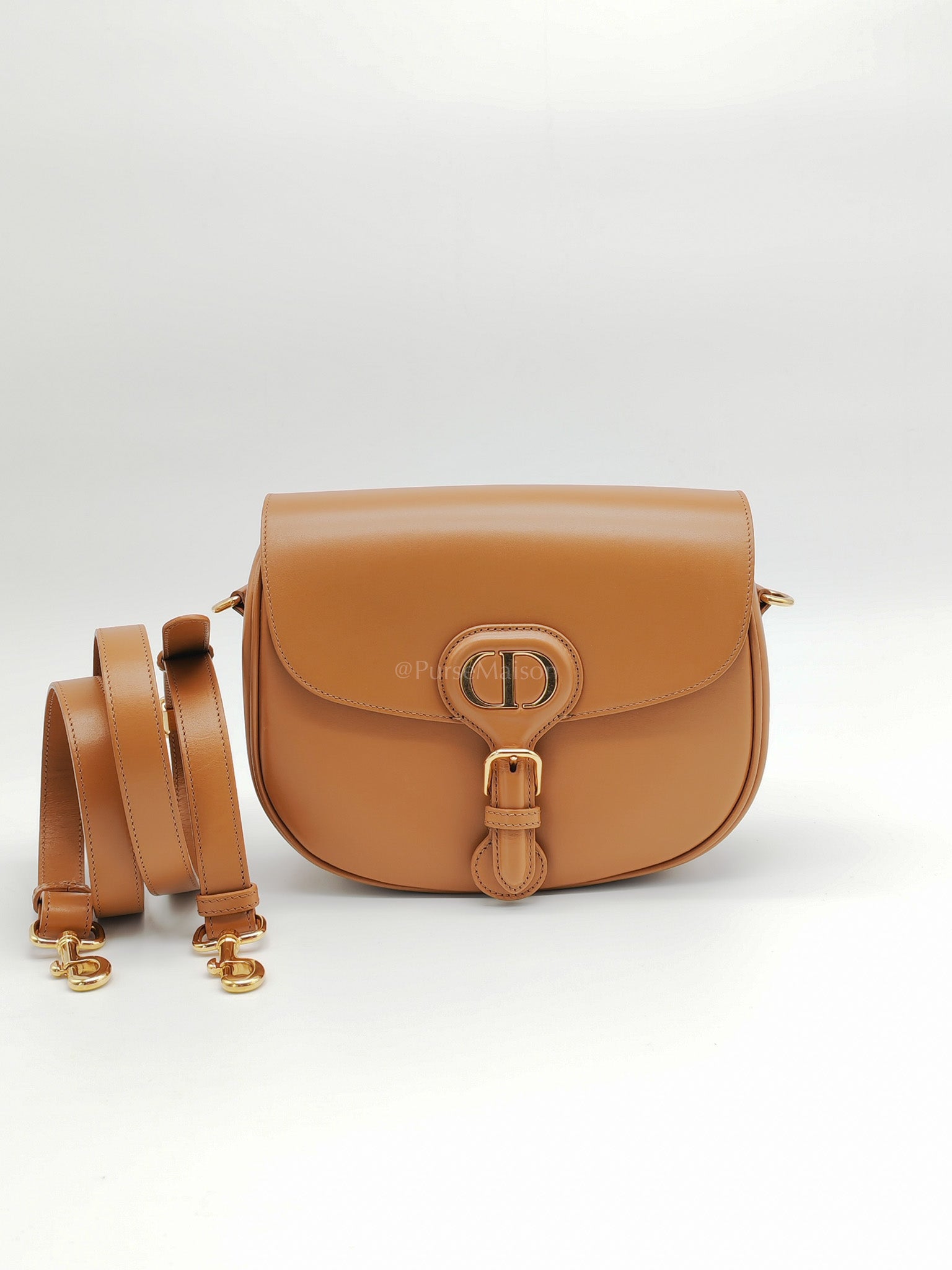 Bobby Medium in Tan Box Calfskin Leather | Purse Maison Luxury Bags Shop