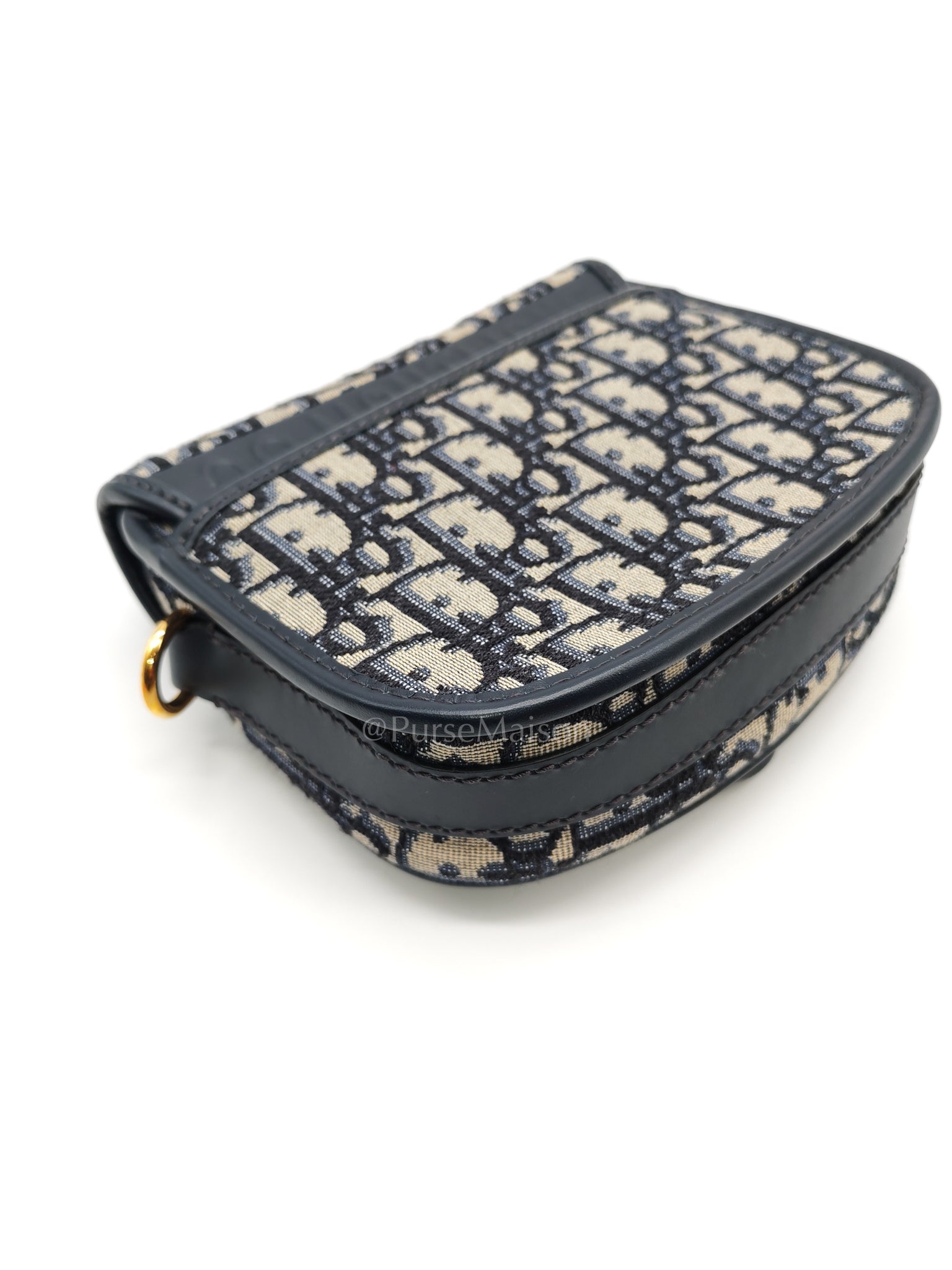 Bobby Mini Blue Oblique Jacquard Canvas | Purse Maison Luxury Bags Shop