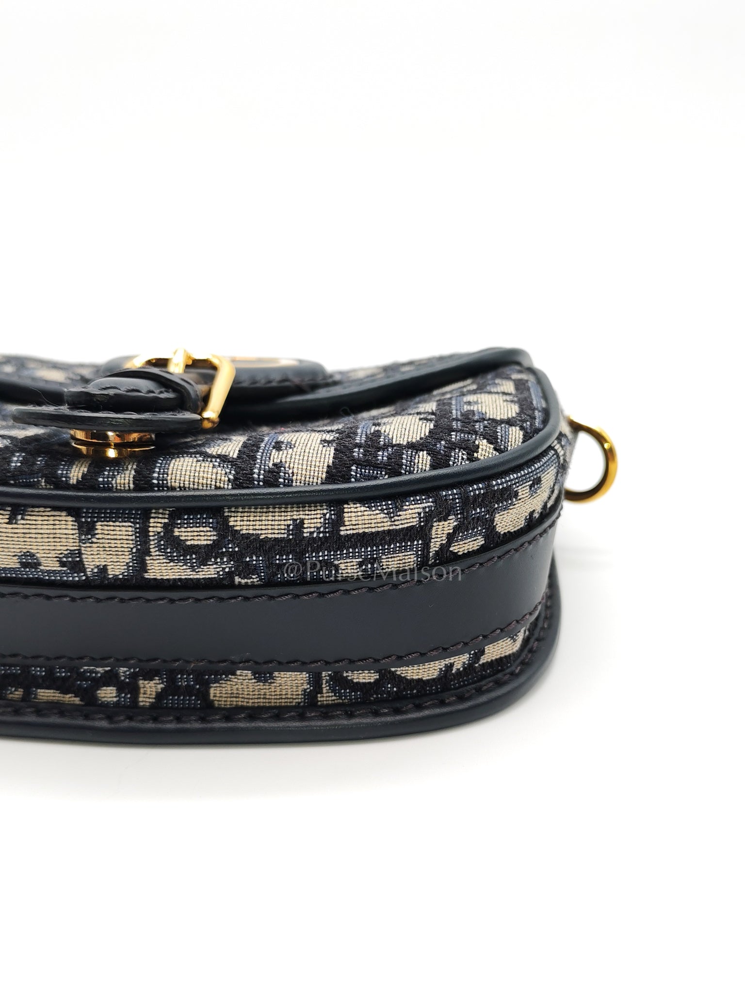 Bobby Mini Blue Oblique Jacquard Canvas | Purse Maison Luxury Bags Shop