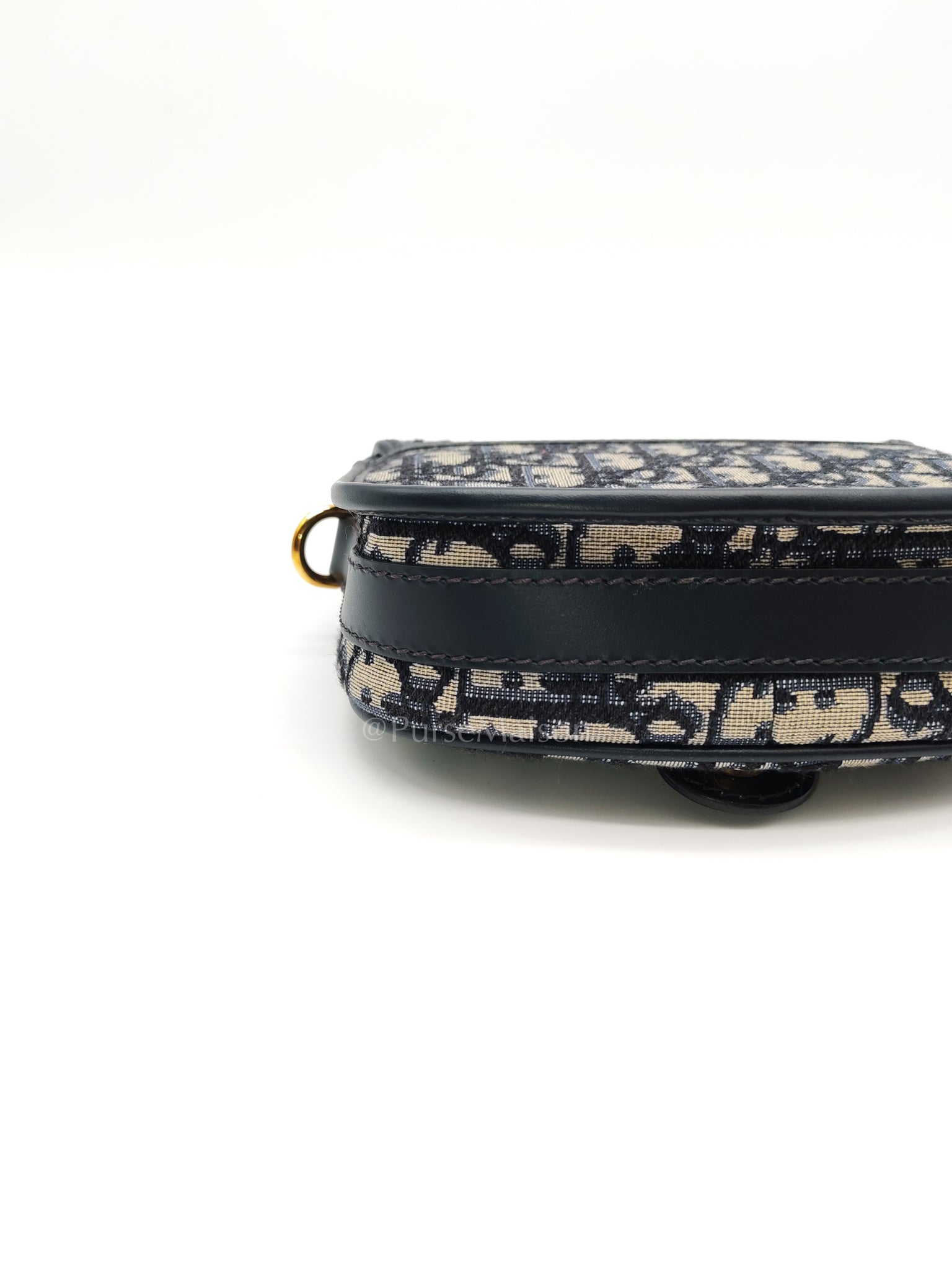 Bobby Mini Blue Oblique Jacquard Canvas | Purse Maison Luxury Bags Shop